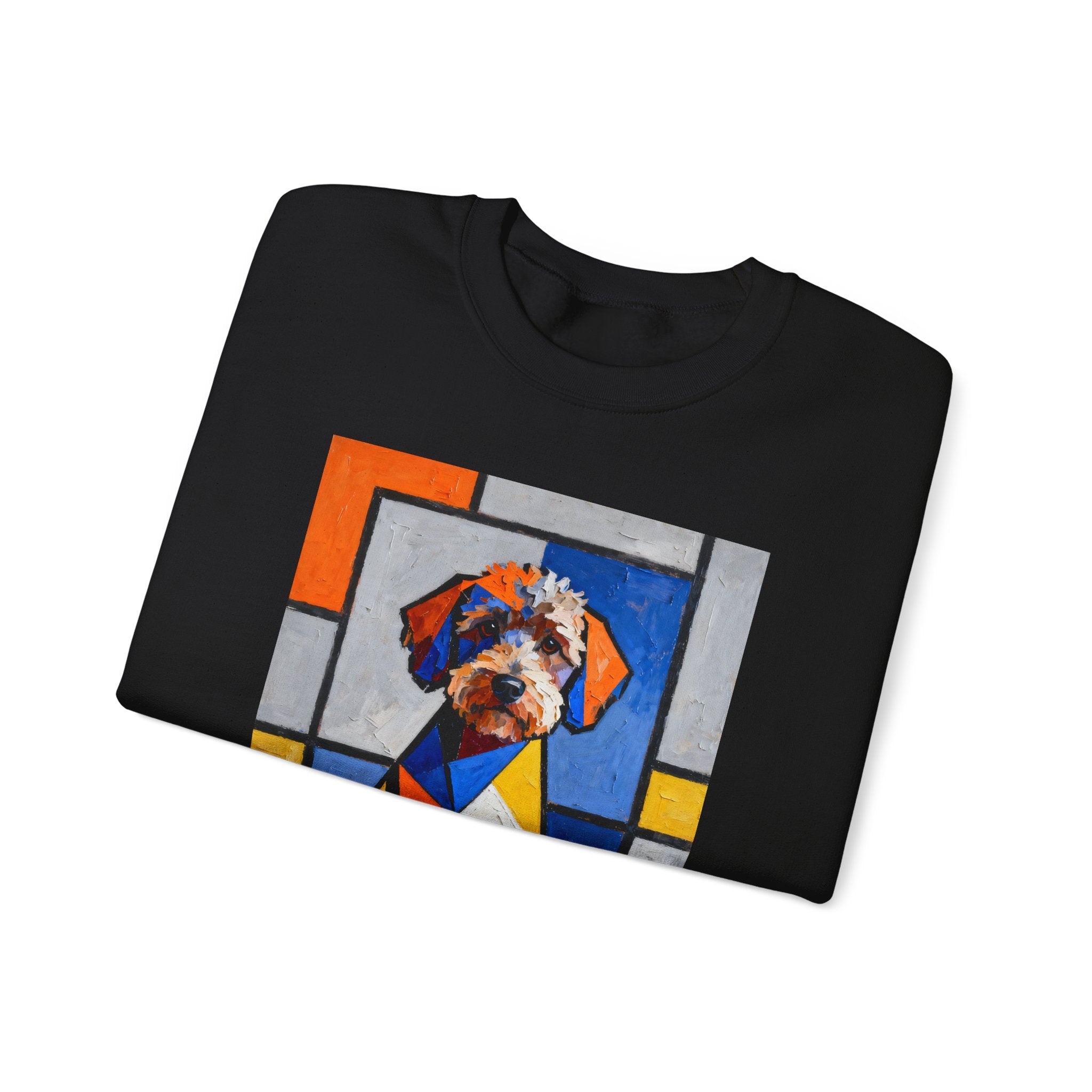Schnoodle Sweatshirt | Living Work of Art Collection | Cubist Style