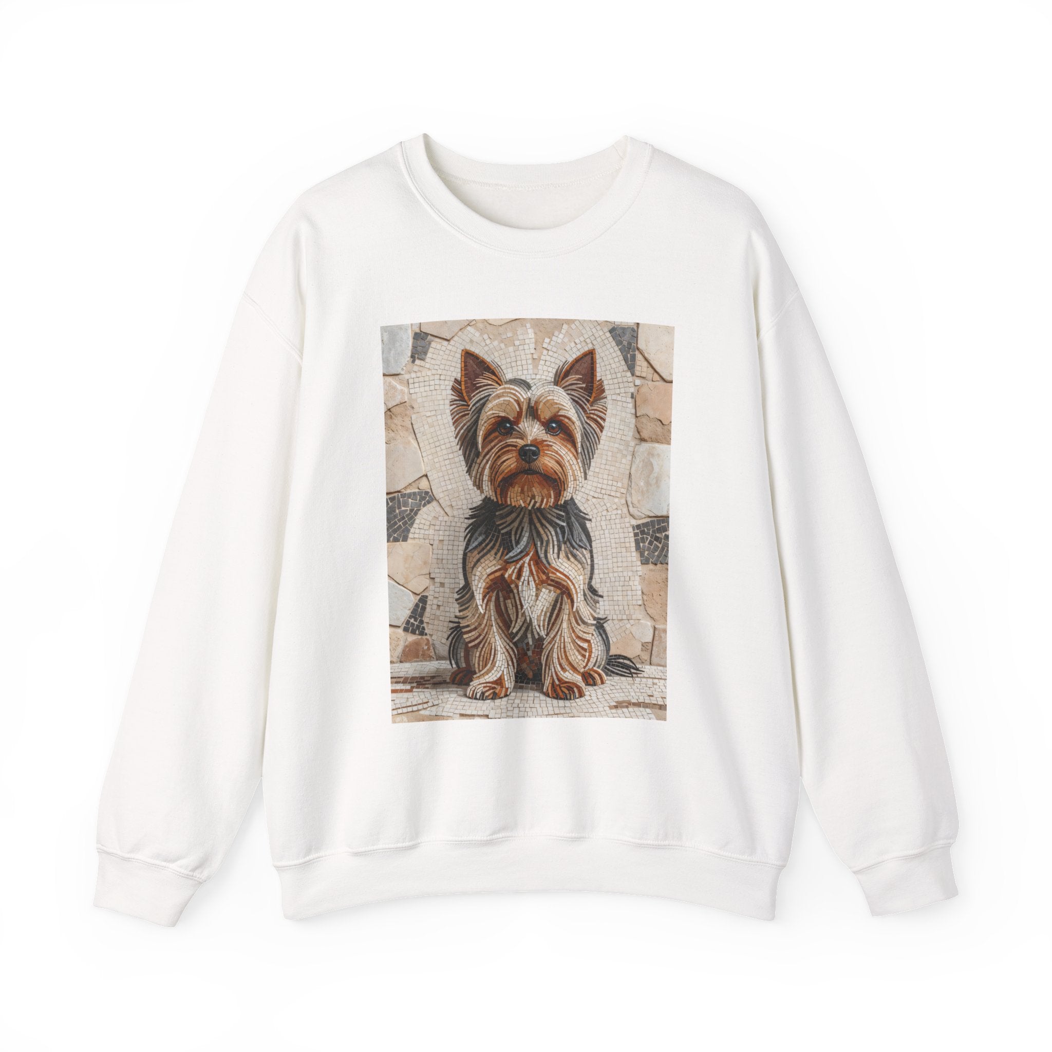 Yorkshire Terrier Sweatshirt | Living Work of Art Collection | Mosaic Style