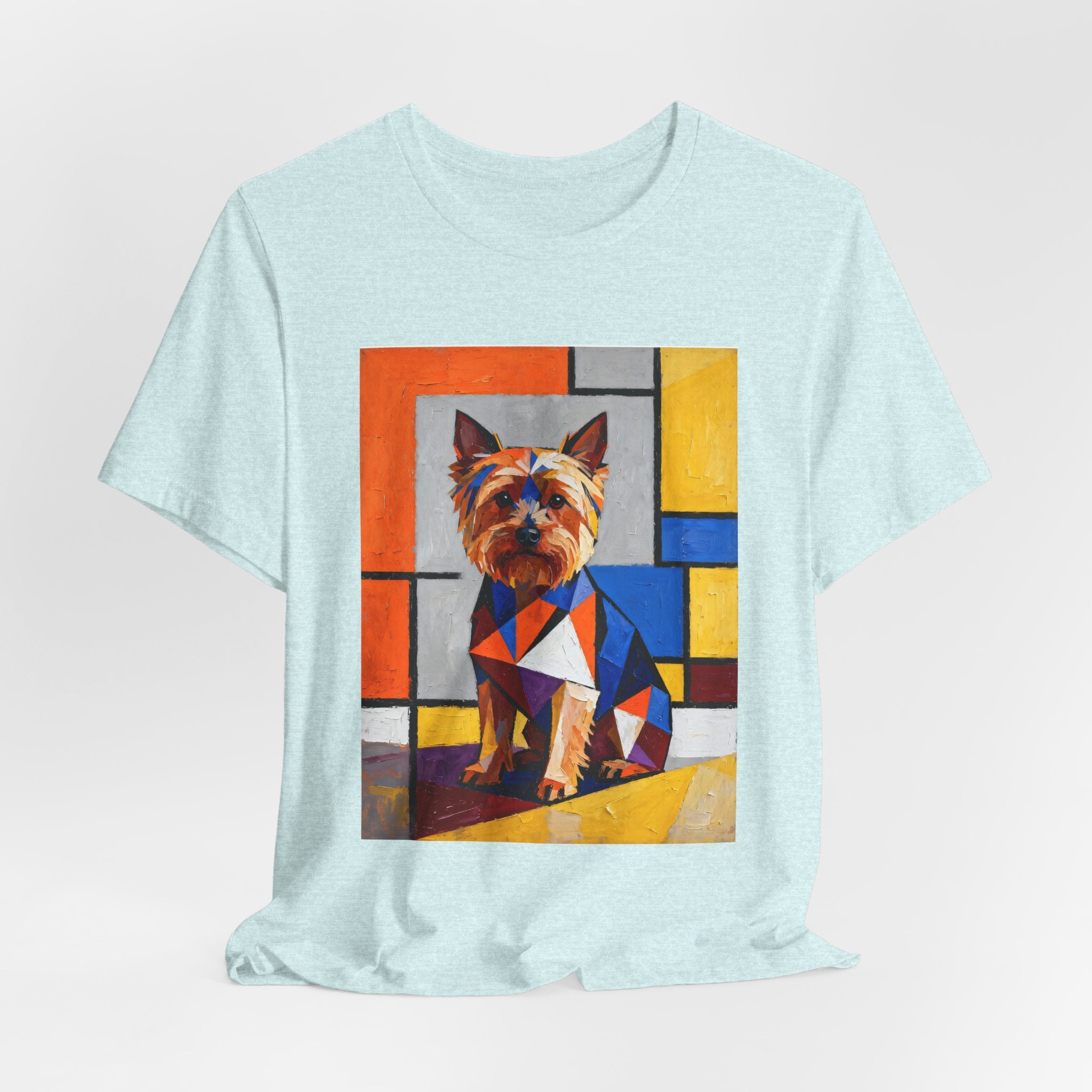 Yorkshire Terrier T Shirt | Living Work of Art Collection | Cubist Style