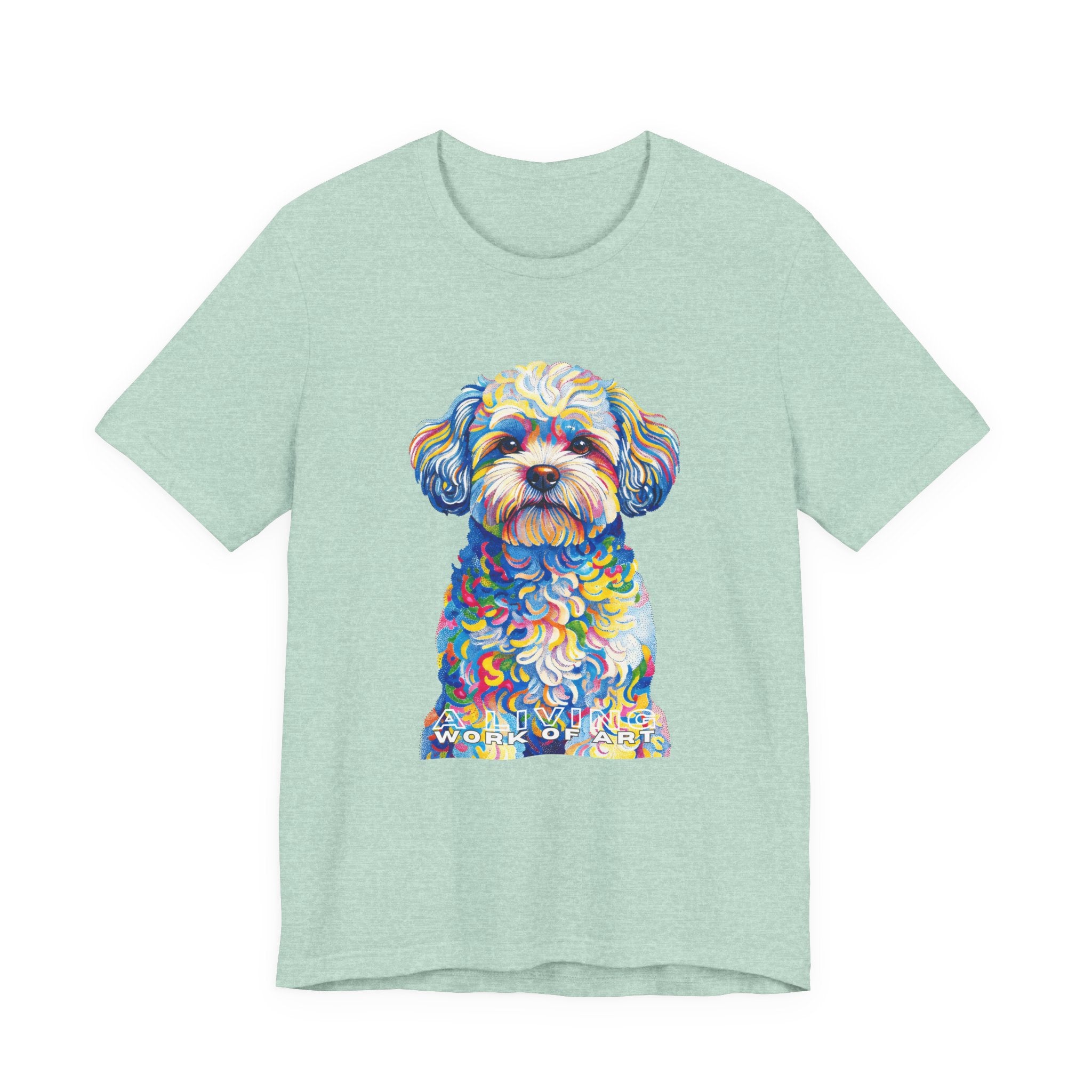 Shih-Poo T Shirt | Living Work of Art Collection | Pointillism Style