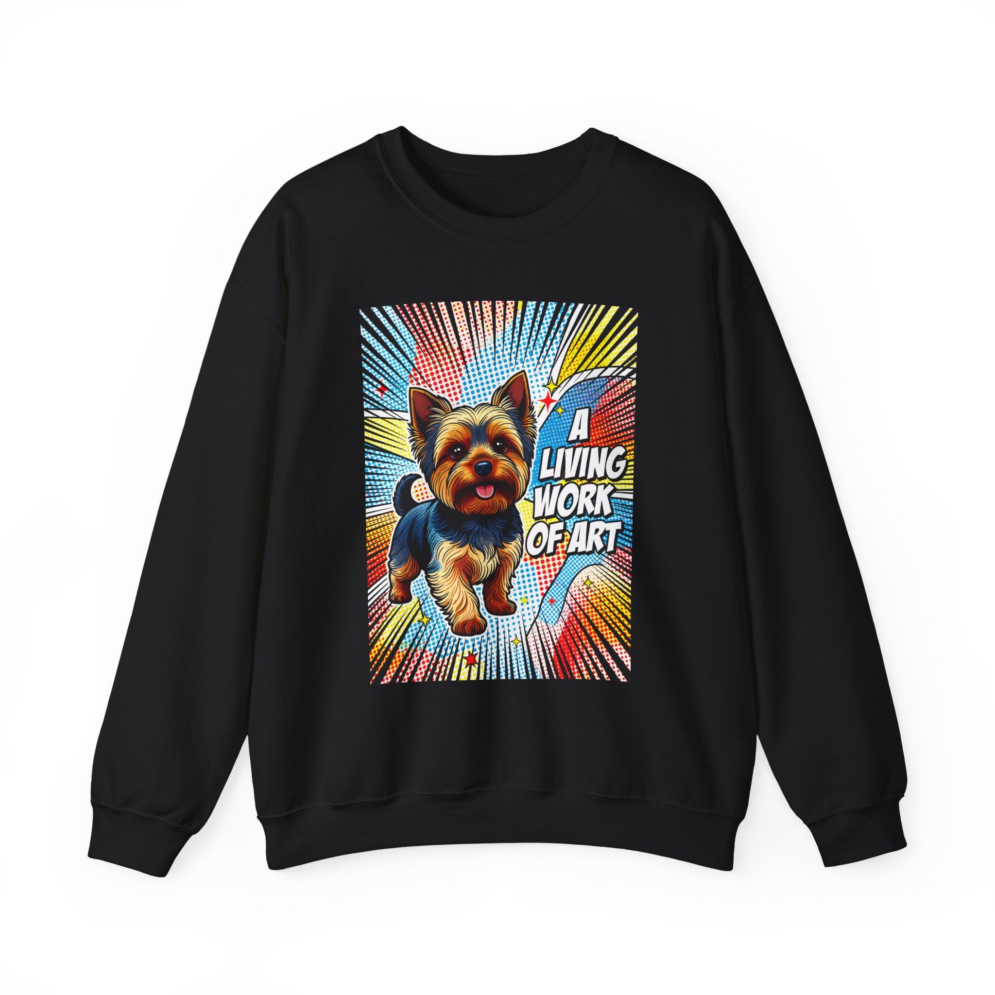 Yorkshire Terrier Sweatshirt | Living Work of Art Collection | Pop Art