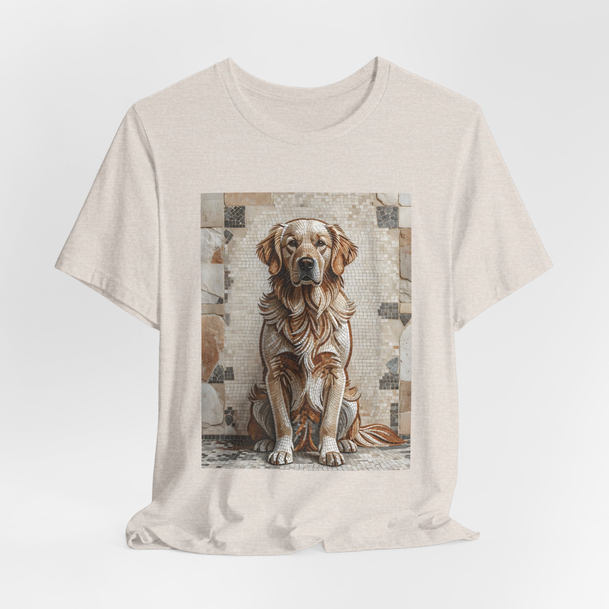 Golden Retriever T Shirt | Living Work of Art Collection | Mosaic Style