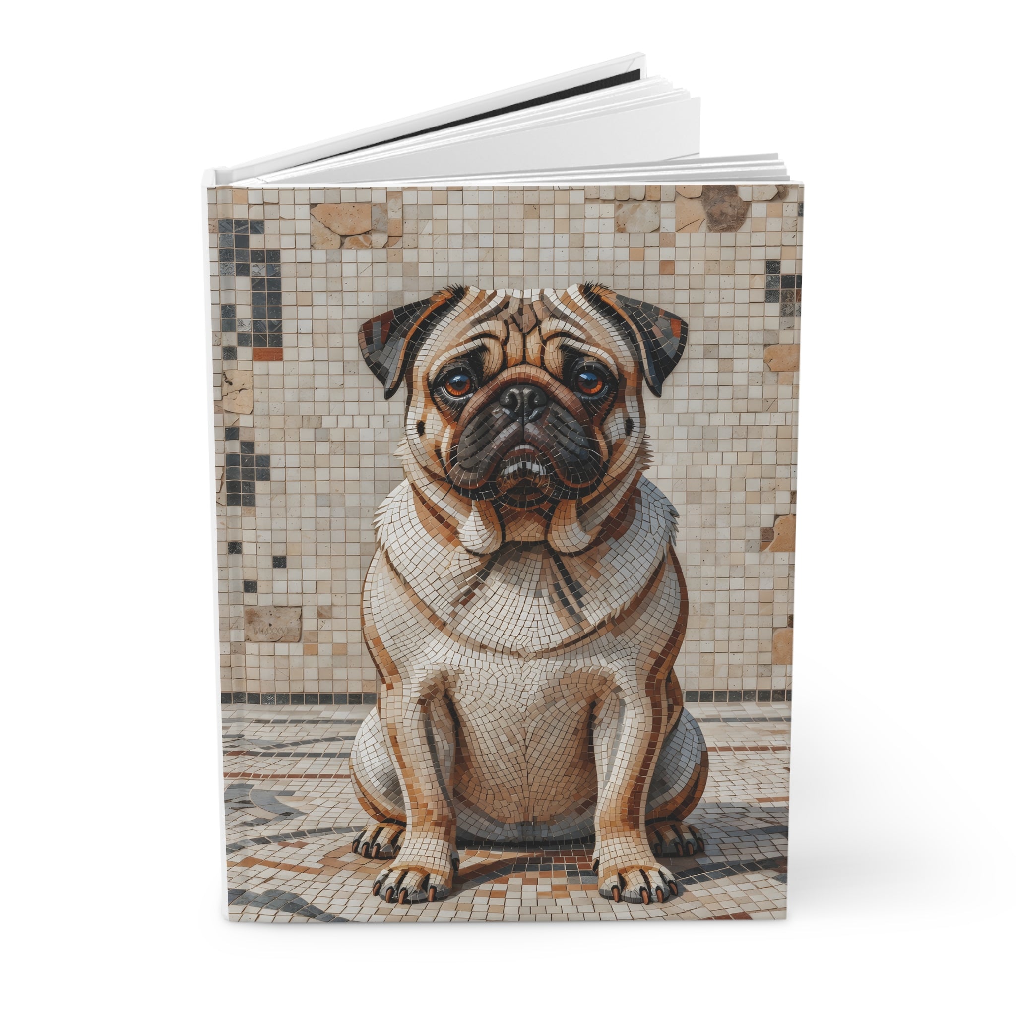 Pug Notebook | Living Work of Art Collection | Mosaic Style
