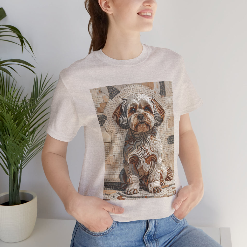 Shih-Poo T Shirt | Living Work of Art Collection | Mosaic Style
