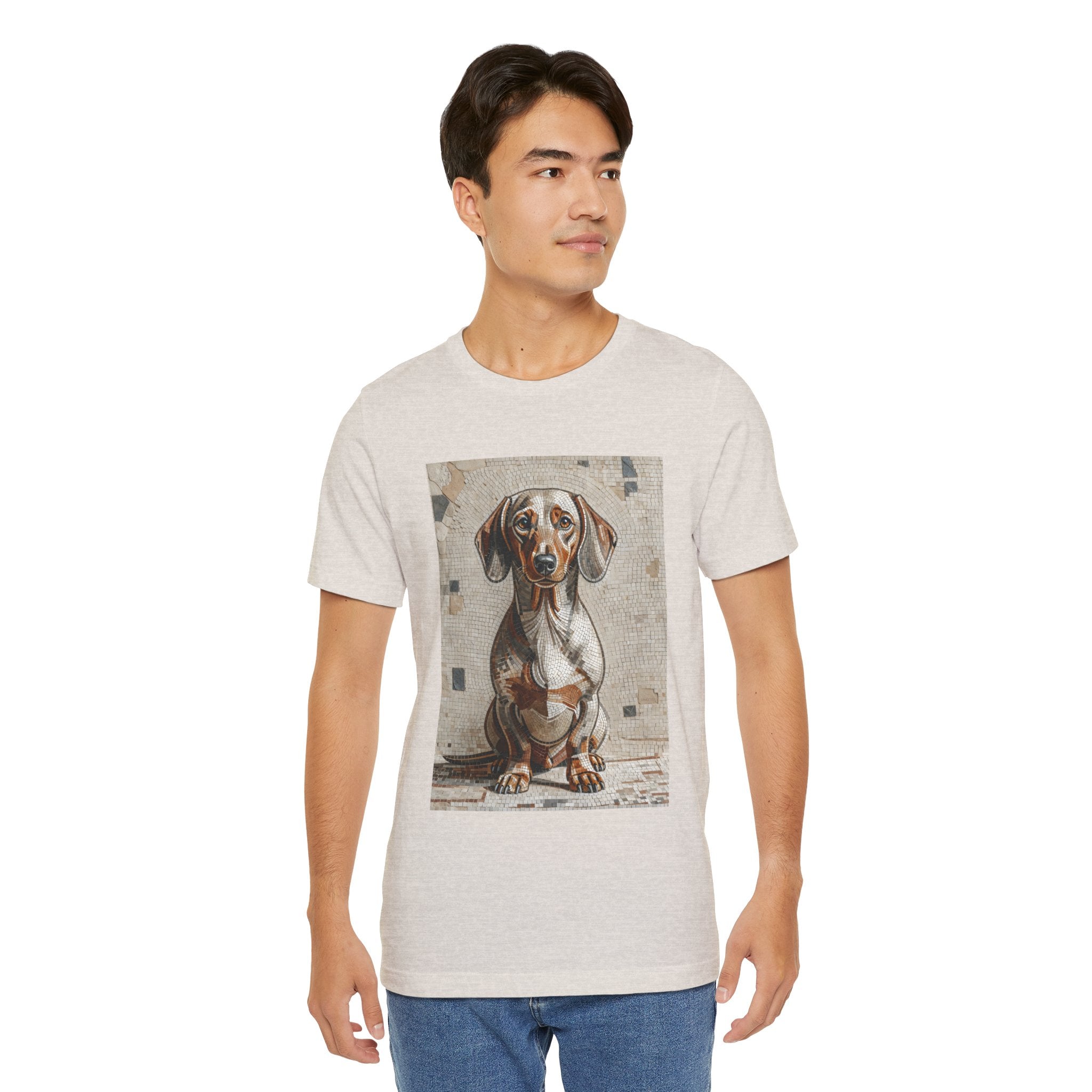 Dachshund T Shirt | Living Work of Art Collection | Mosaic Style