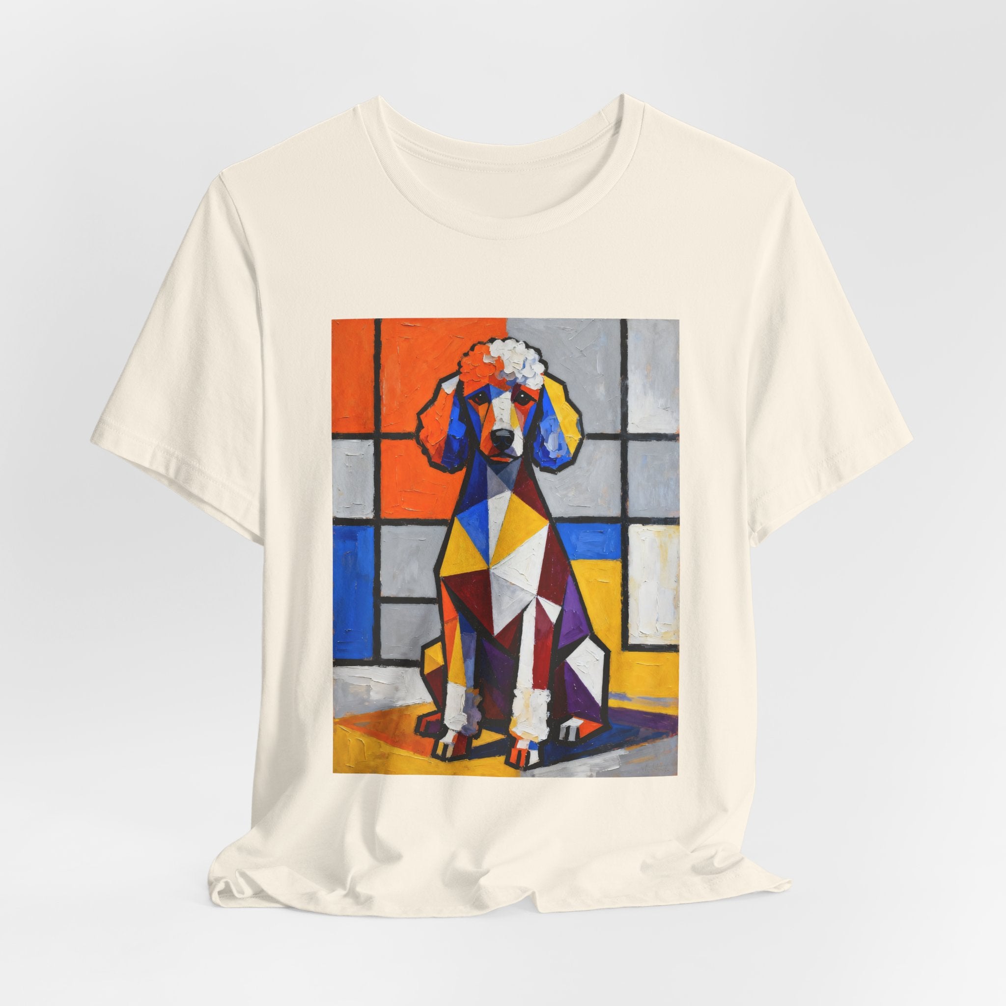 Poodle T Shirt | Living Work of Art Collection | Cubist Style