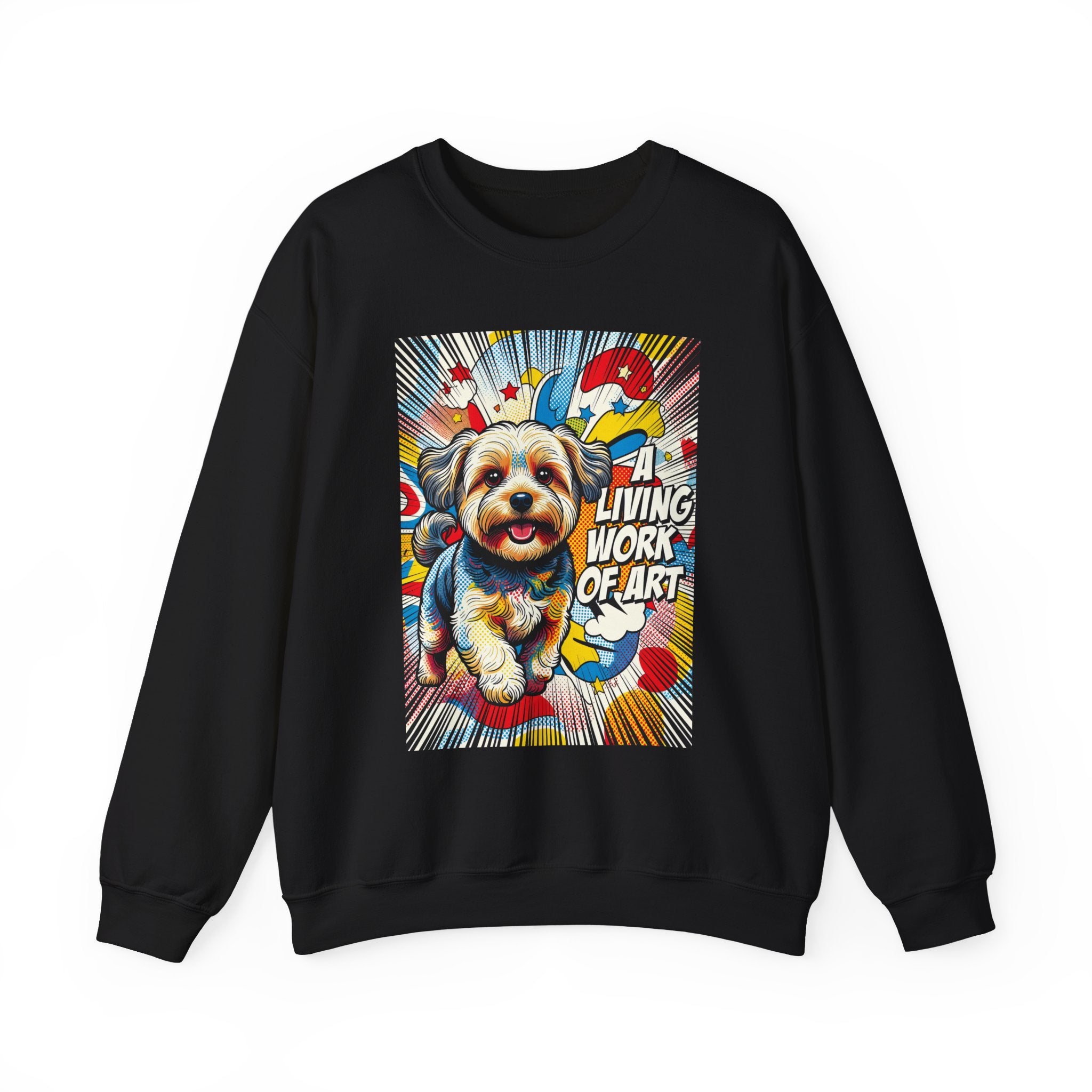 Yorkipoo Sweatshirt | Living Work of Art Collection | Pop Art