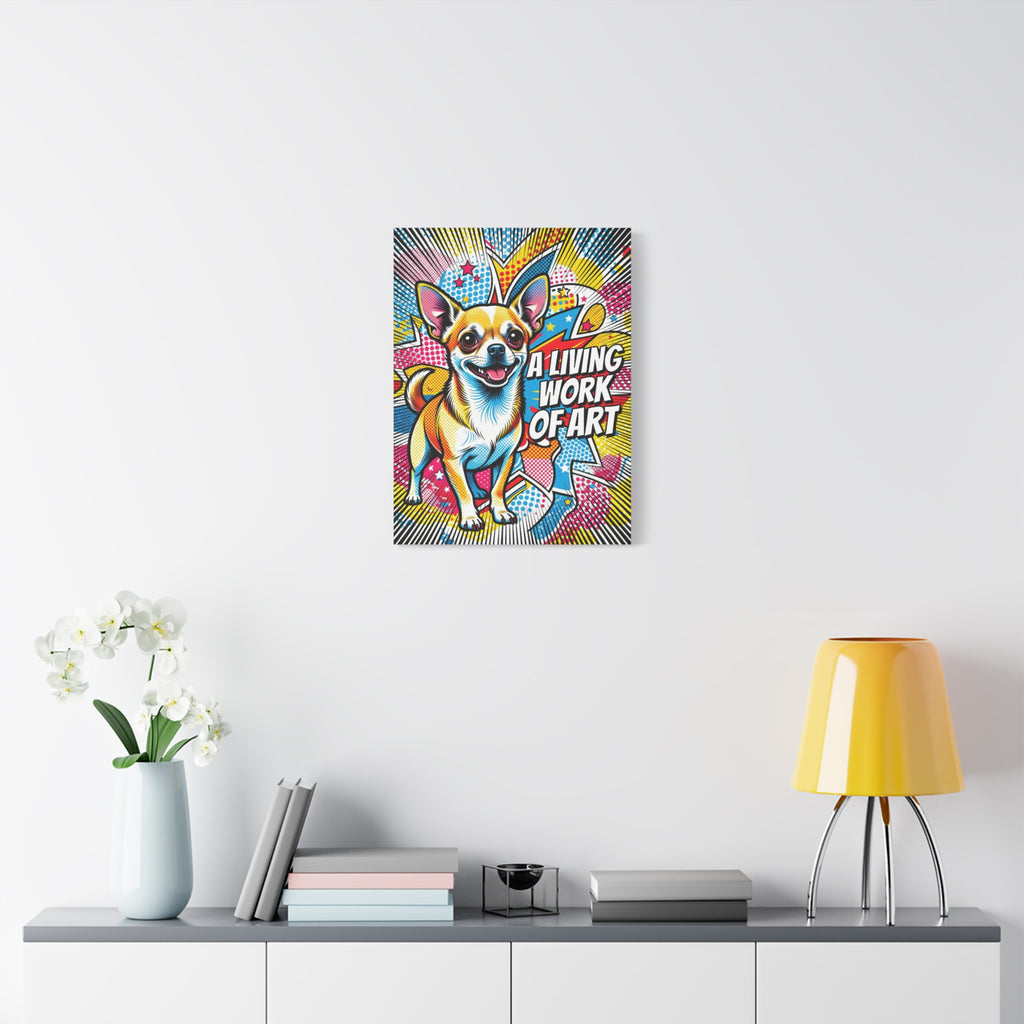 Chihuahua Canvas Wall Art | Living Work of Art Collection | Pop Art Print