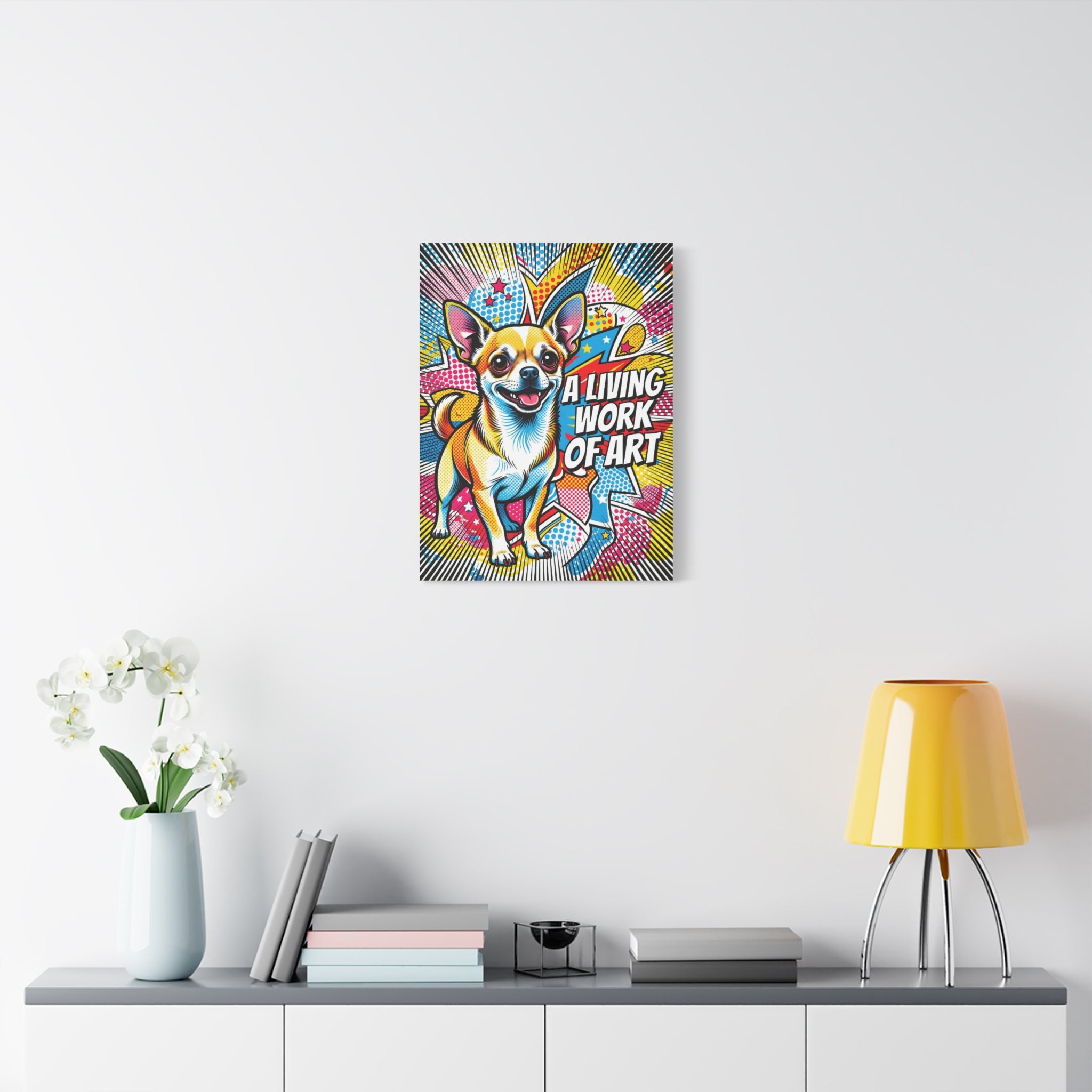 Chihuahua Canvas Wall Art | Living Work of Art Collection | Pop Art Print