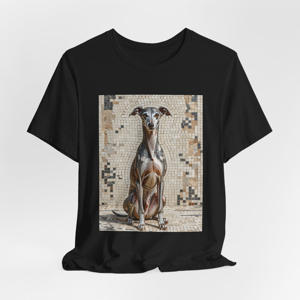 Italian Greyhound T Shirt | Living Work of Art Collection | Mosaic Style