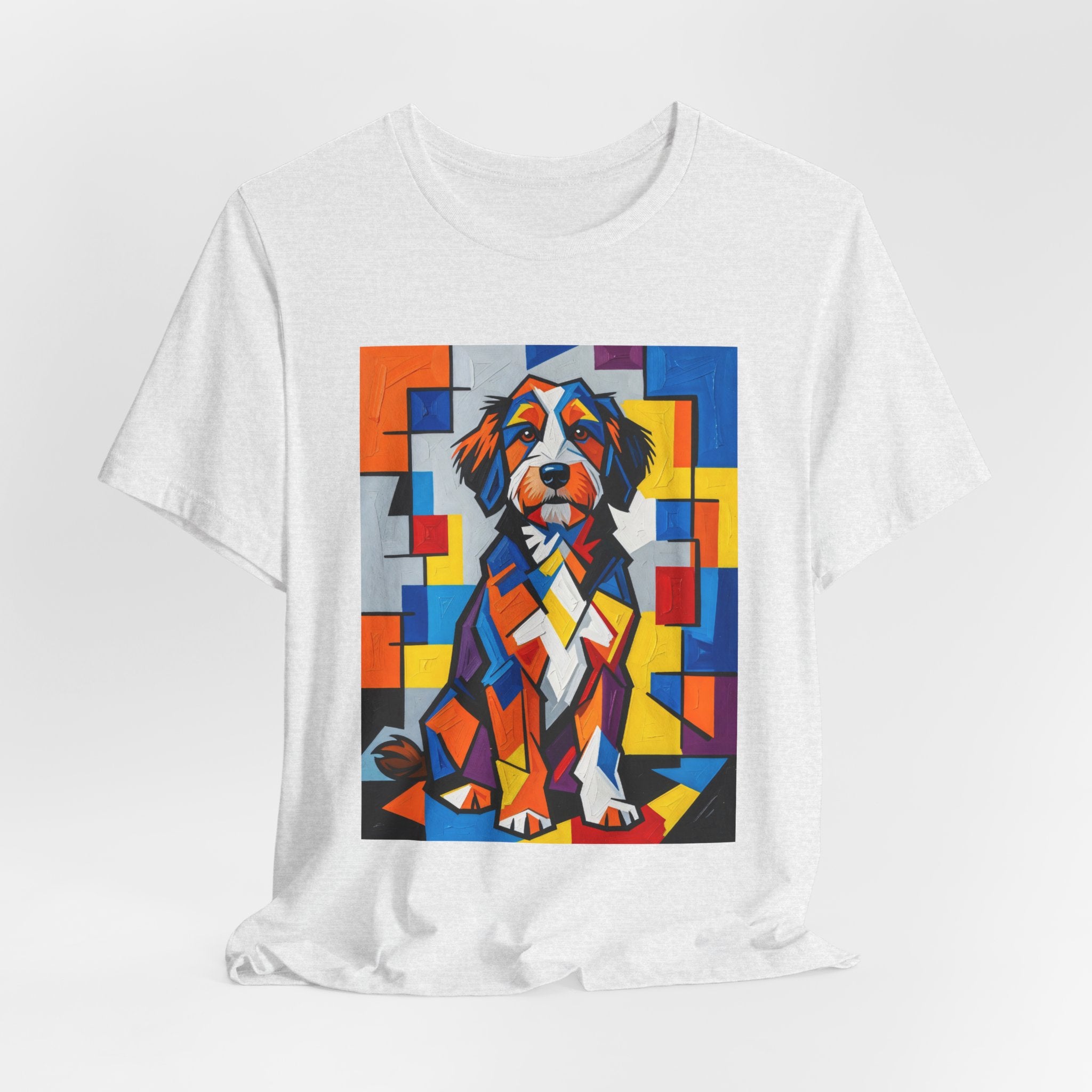 Bernedoodle T Shirt | Living Work of Art Collection | Cubist Style