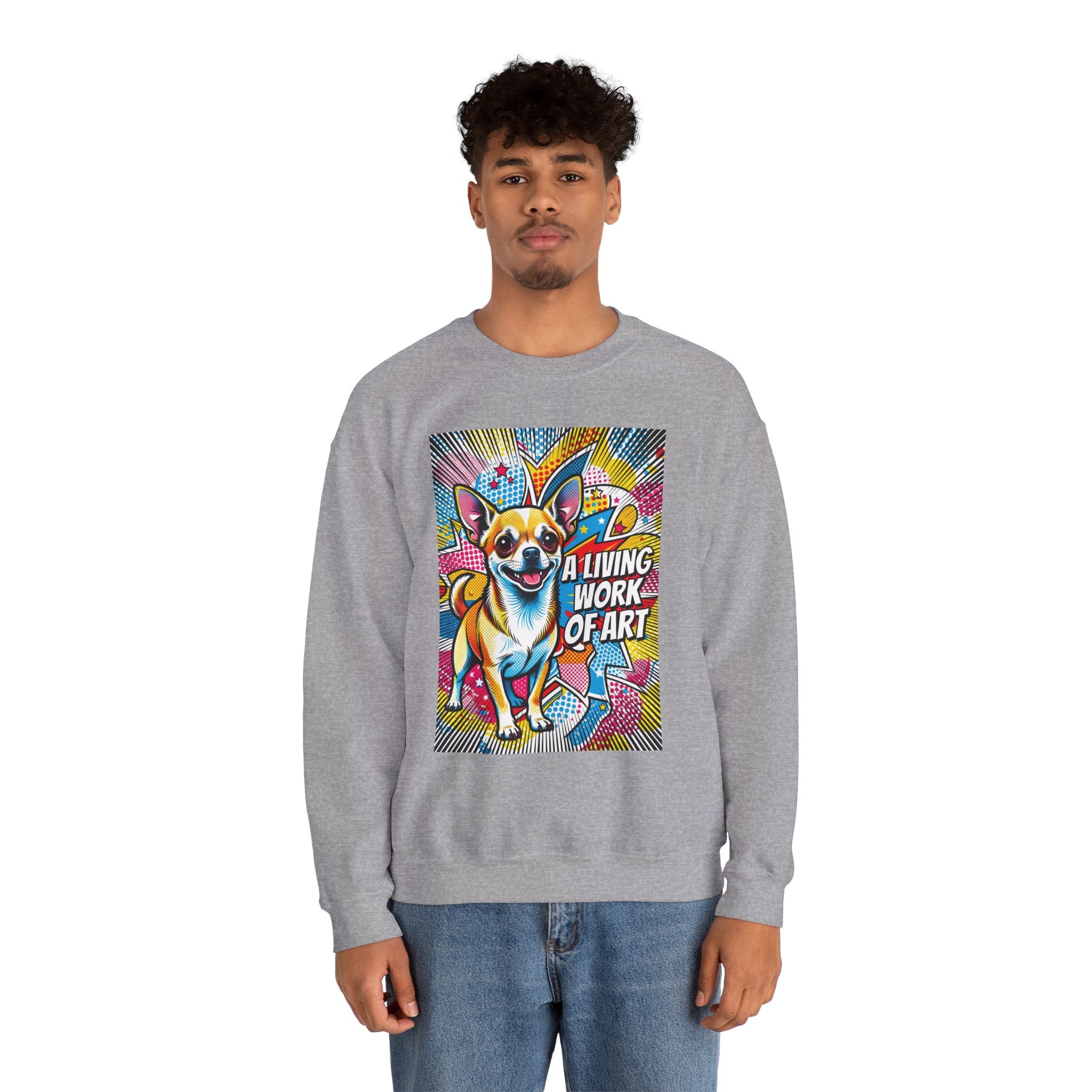 Chihuahua Sweatshirt | Living Work of Art Collection | Pop Art