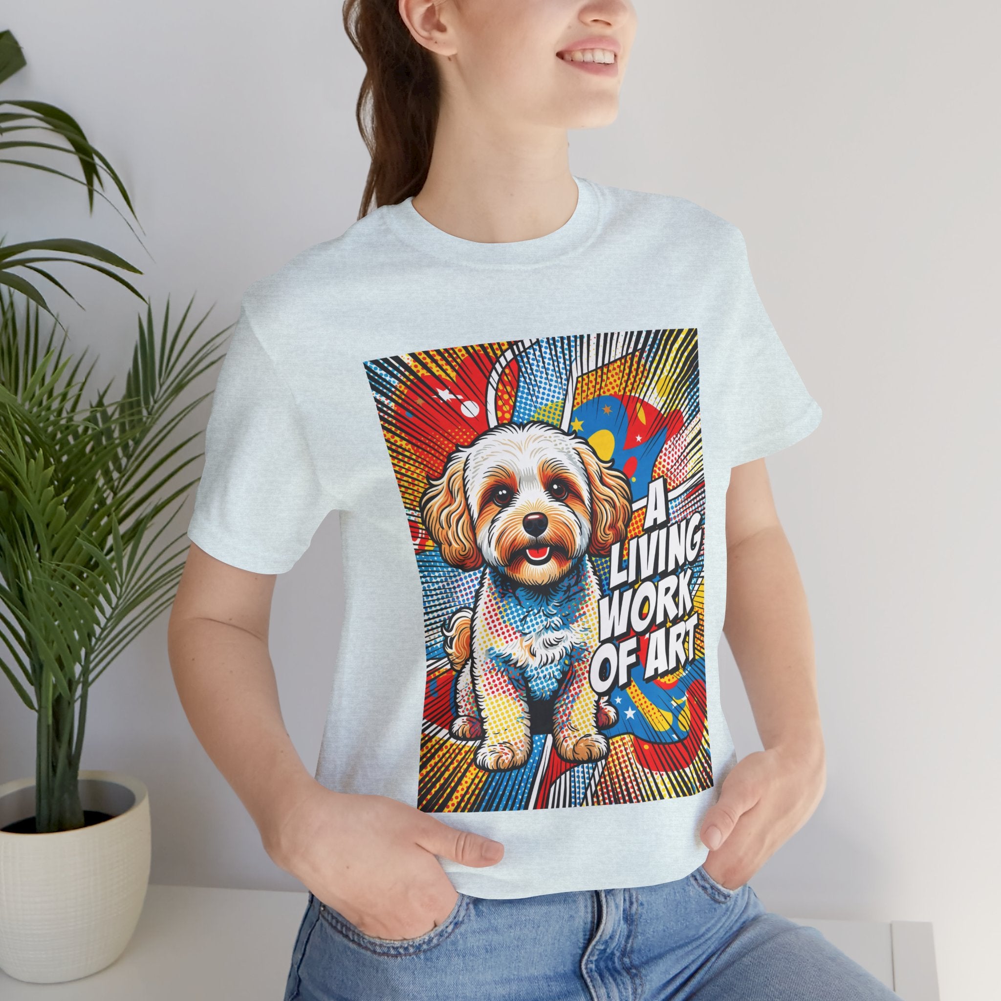 Maltipoo T Shirt | Living Work of Art Collection | Pop Art