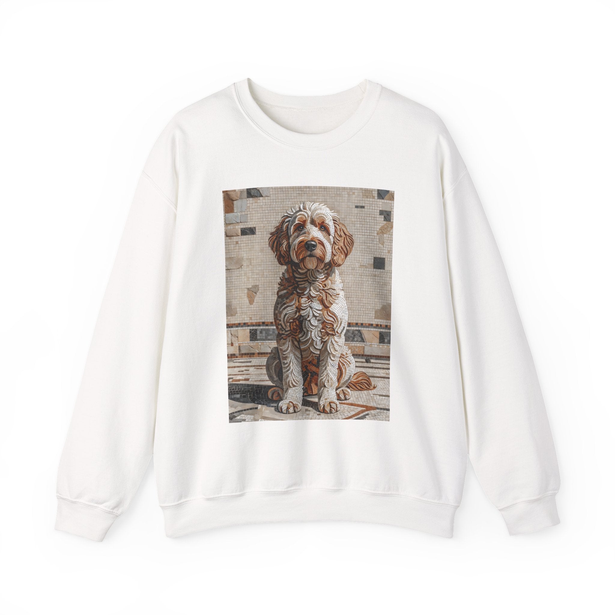 Labradoodle Sweatshirt | Living Work of Art Collection | Mosaic Style