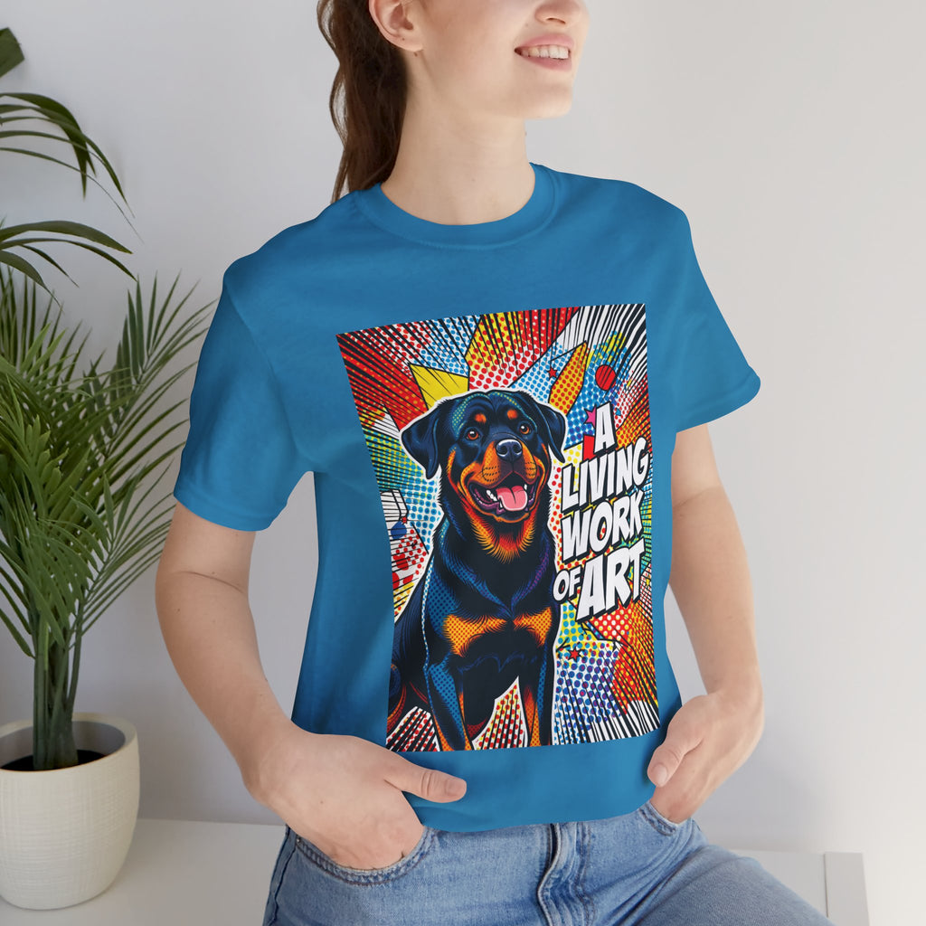 Rottweiler T Shirt | Living Work of Art Collection | Pop Art