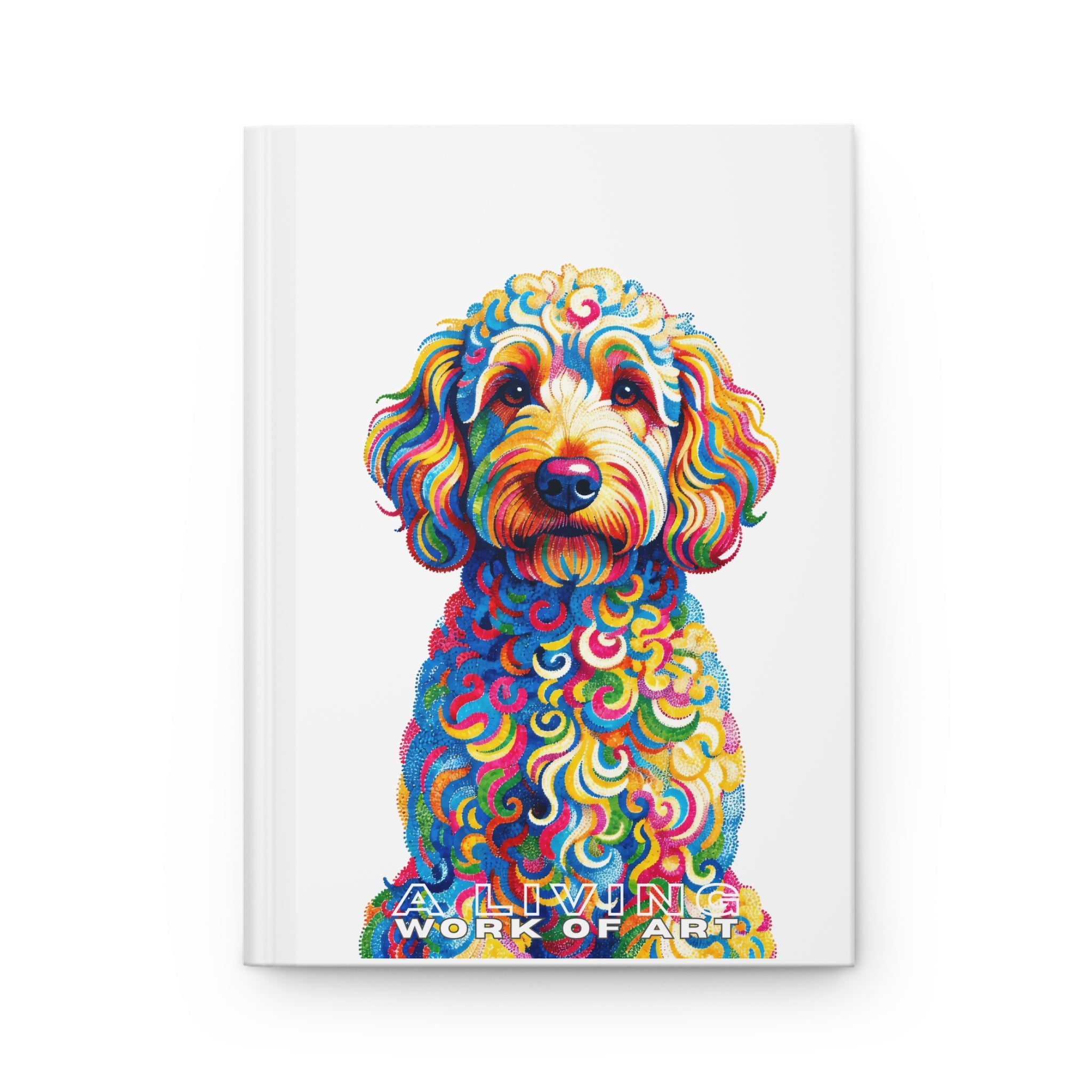 Goldendoodle Notebook | Living Work of Art Collection | Pointillism Style