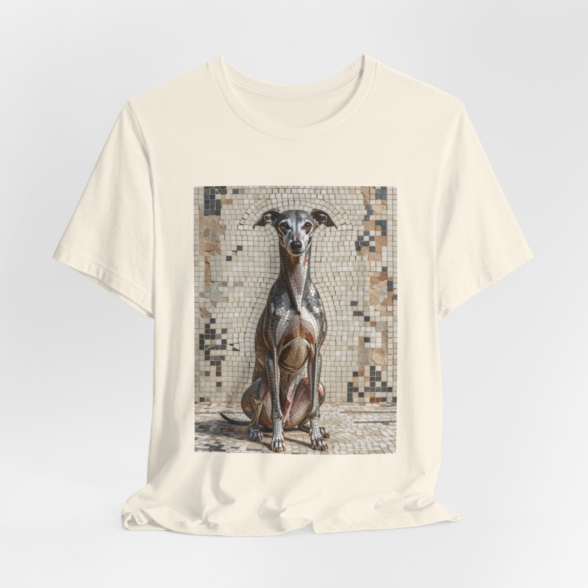 Italian Greyhound T Shirt | Living Work of Art Collection | Mosaic Style