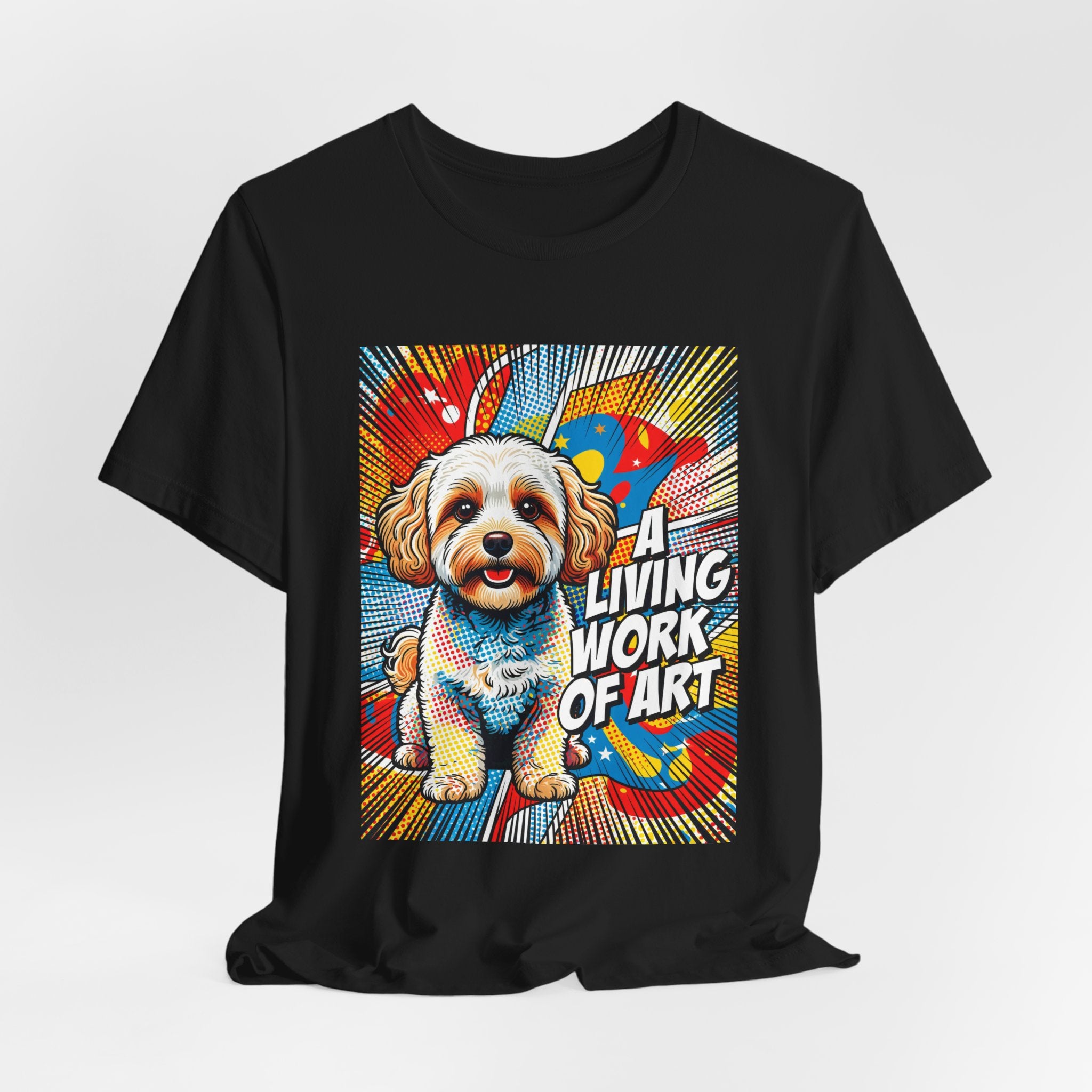 Maltipoo T Shirt | Living Work of Art Collection | Pop Art