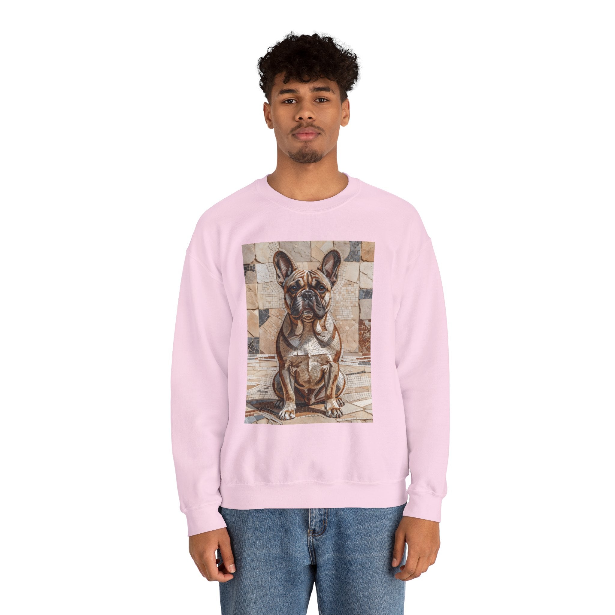 French Bulldog Sweatshirt | Living Work of Art Collection | Mosaic Style