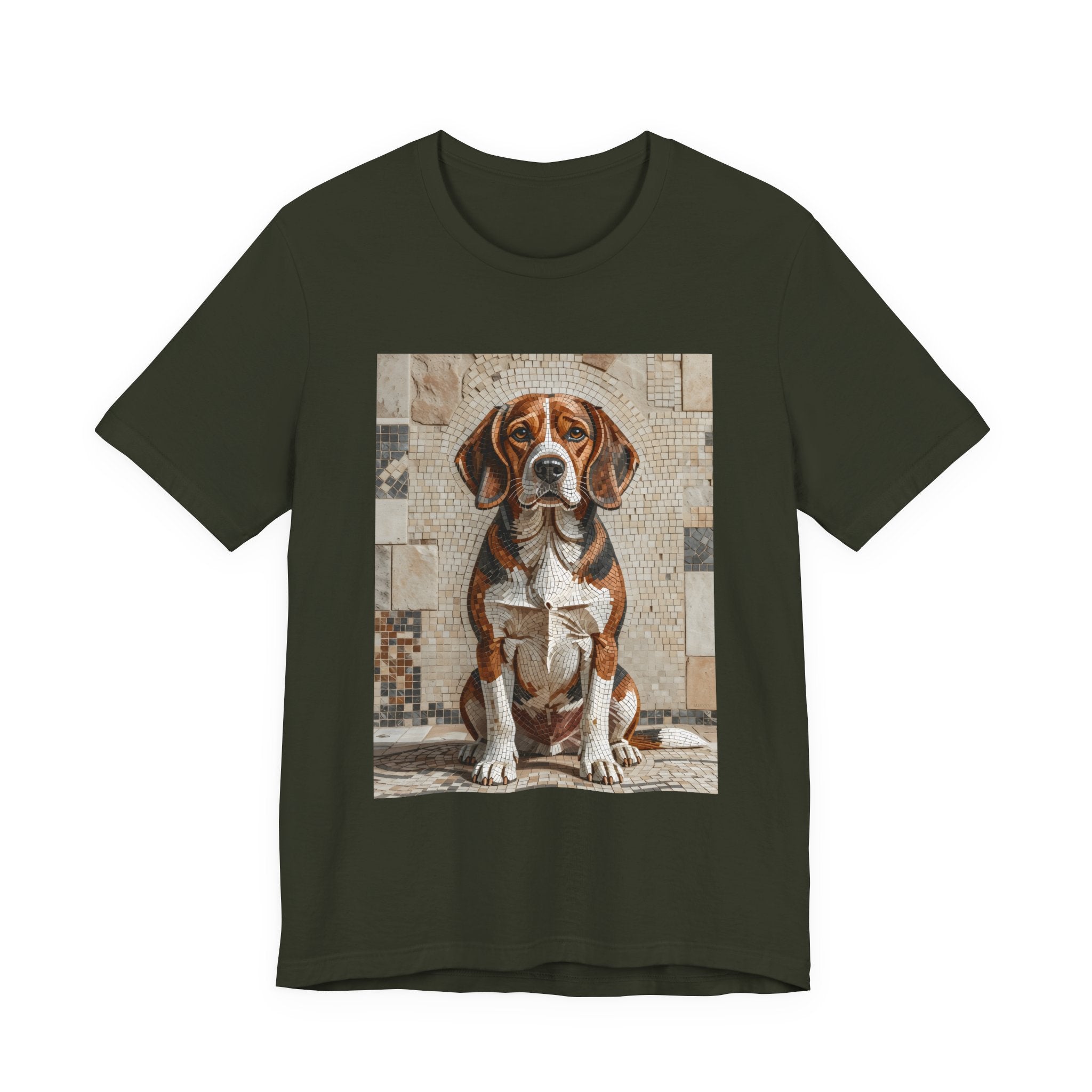 Beagle T Shirt | Living Work of Art Collection | Mosaic Style