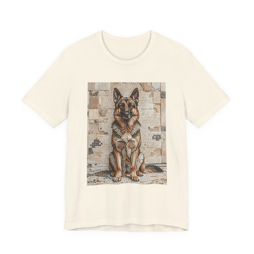 German Shepherd T Shirt | Living Work of Art Collection | Mosaic Style