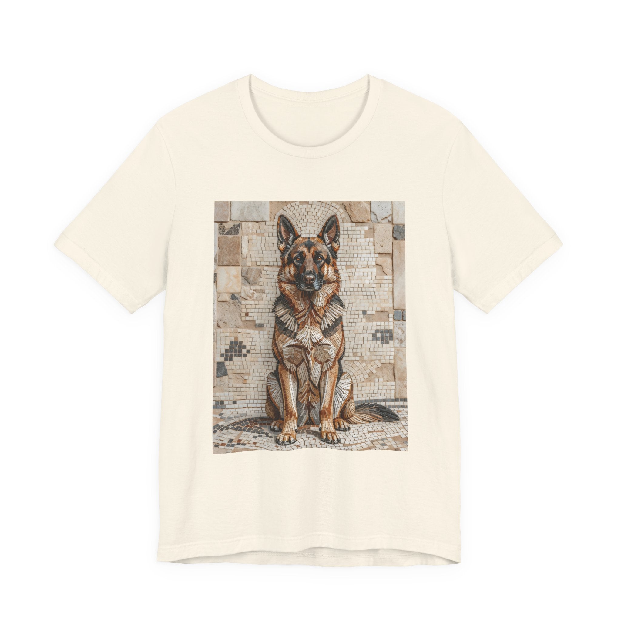 German Shepherd T Shirt | Living Work of Art Collection | Mosaic Style