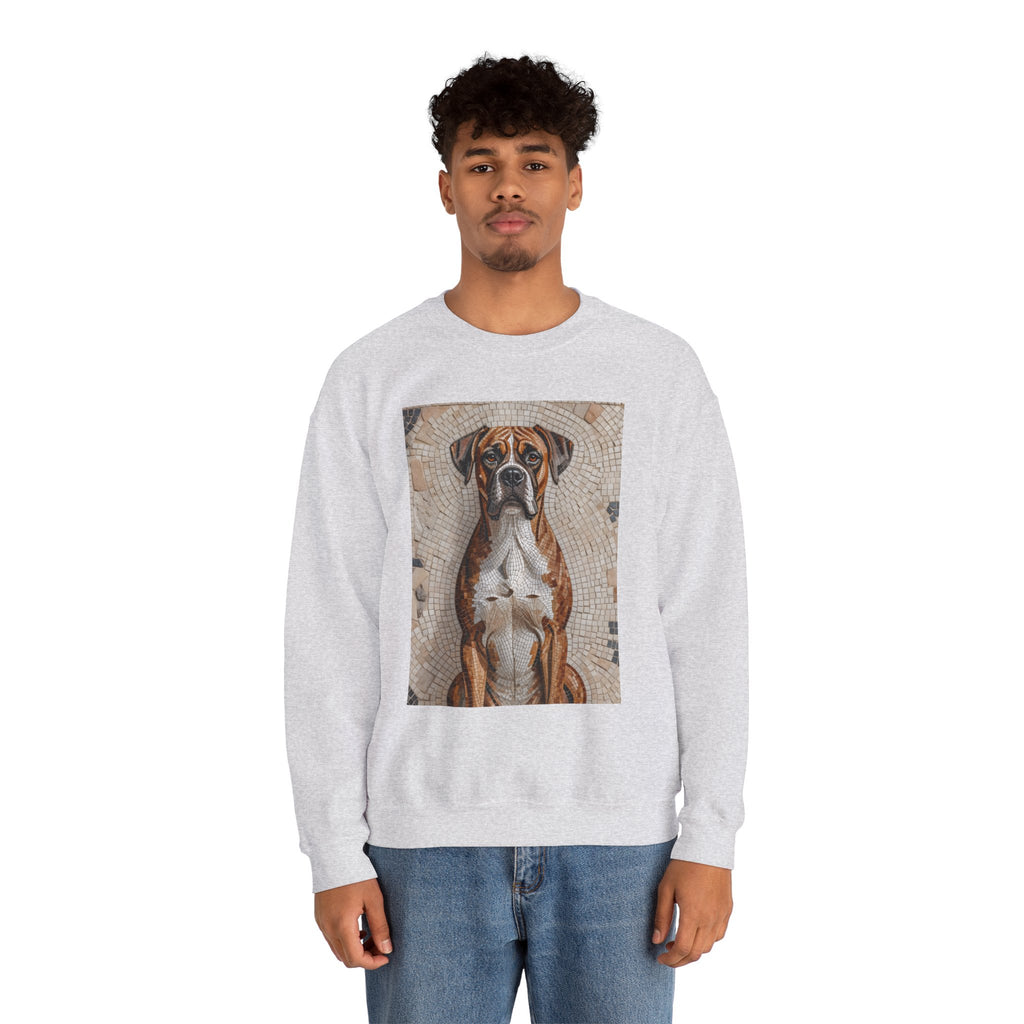 Boxer Sweatshirt | Living Work of Art Collection | Mosaic Style