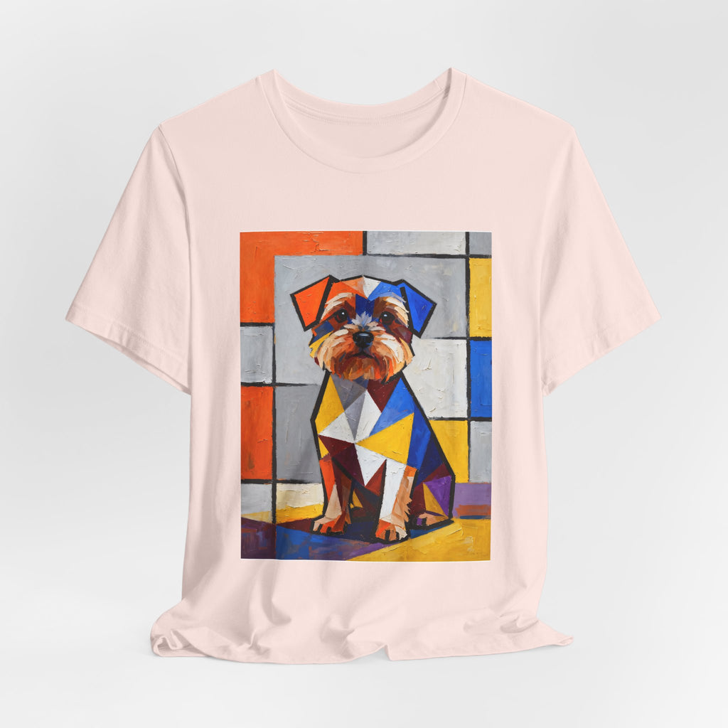Yorkipoo T Shirt | Living Work of Art Collection | Cubist Style