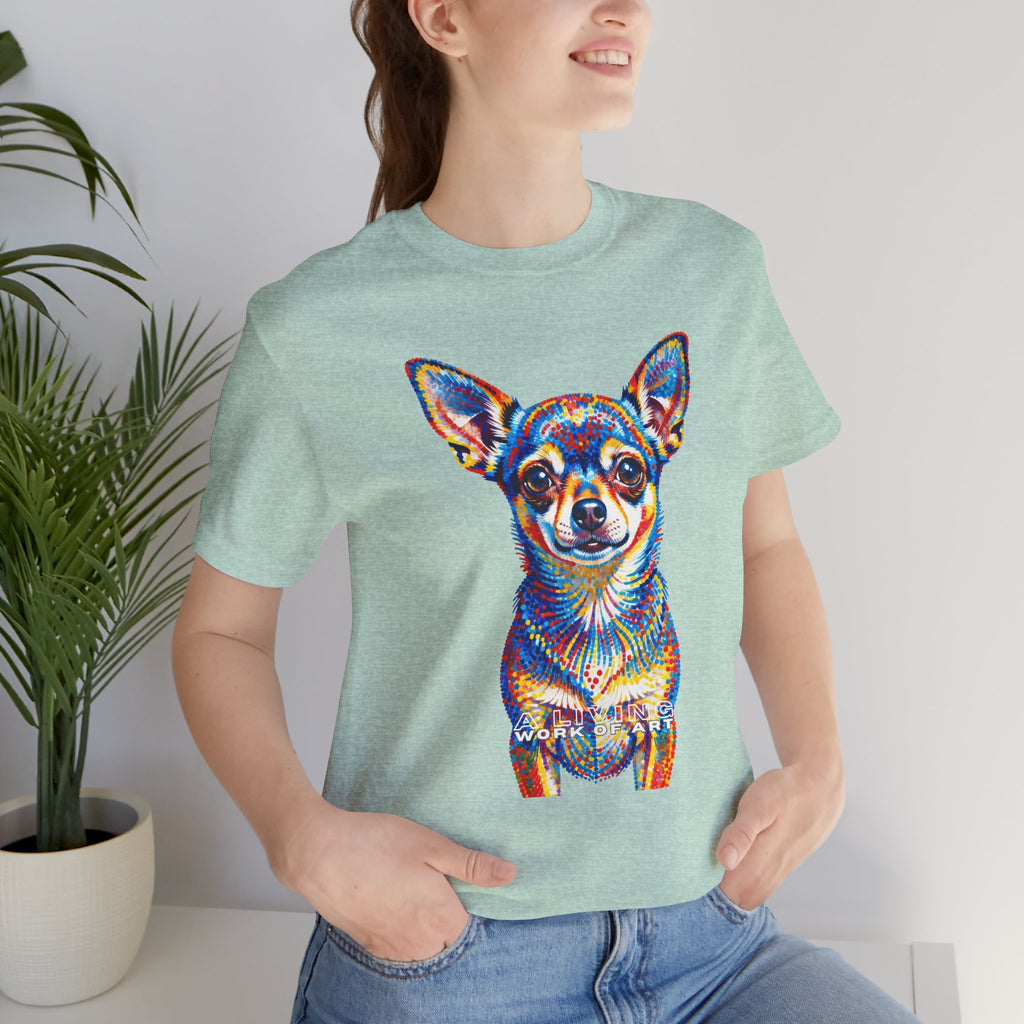 Chihuahua T Shirt | Living Work of Art Collection | Pointillism Style