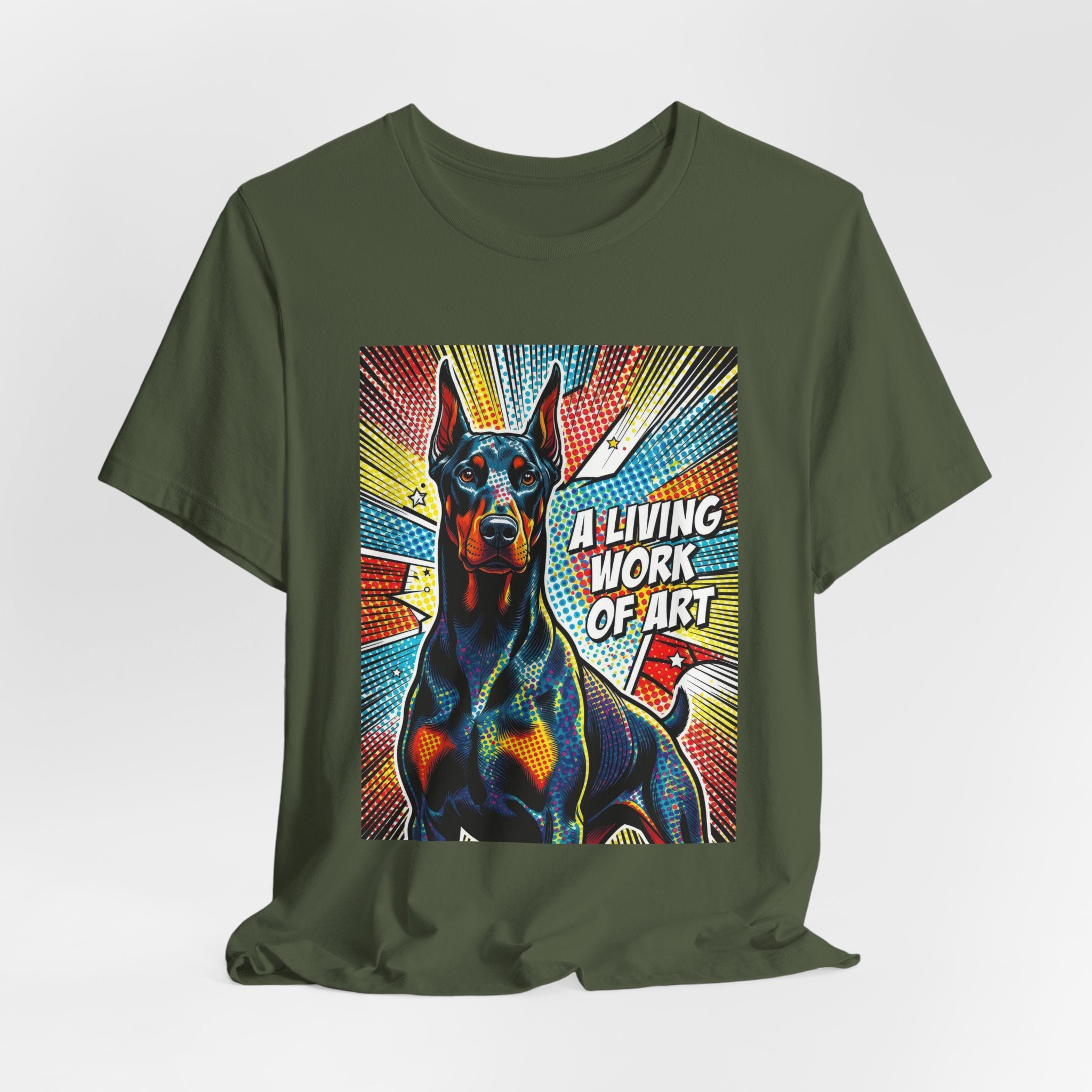 Doberman Pinscher T Shirt | Living Work of Art Collection | Pop Art