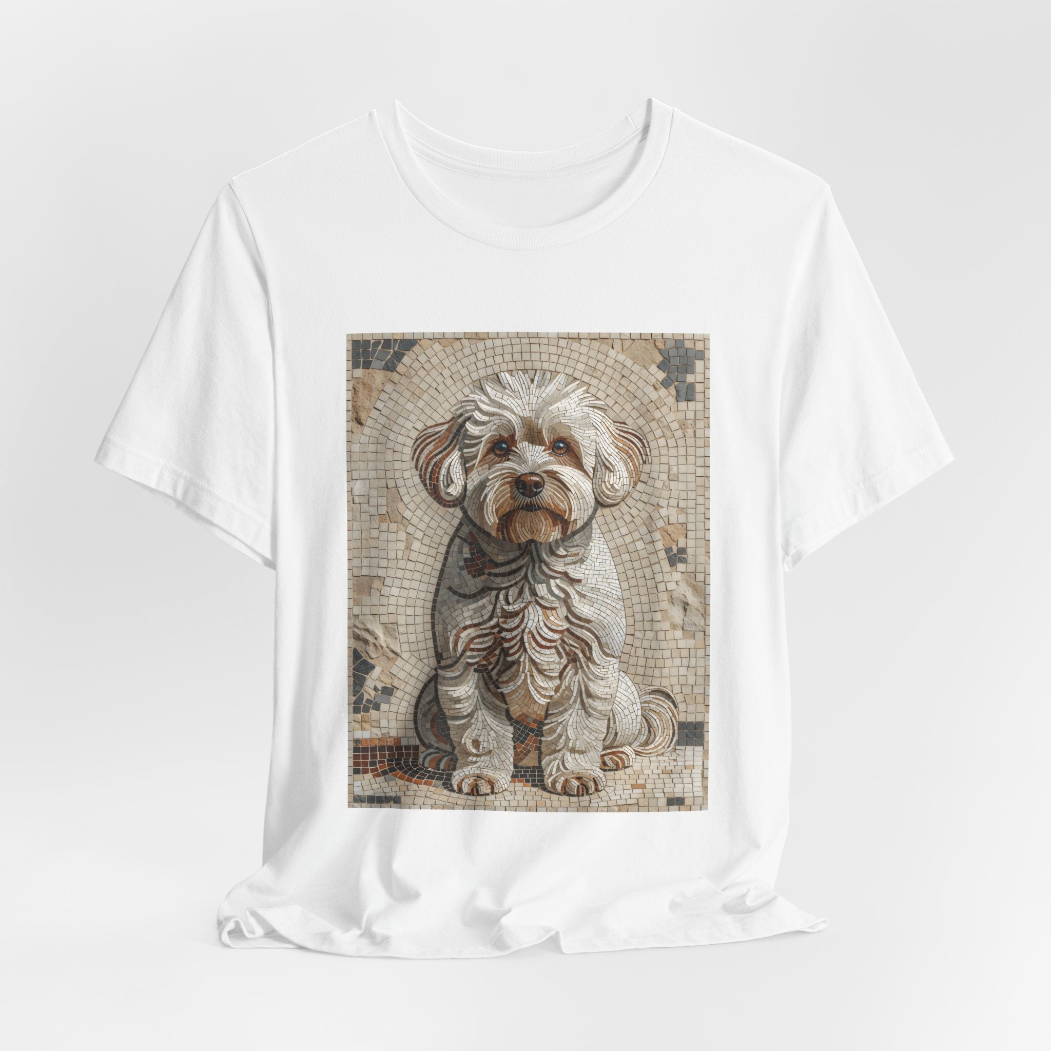 Bichon Frise T Shirt | Living Work of Art Collection | Mosaic Style