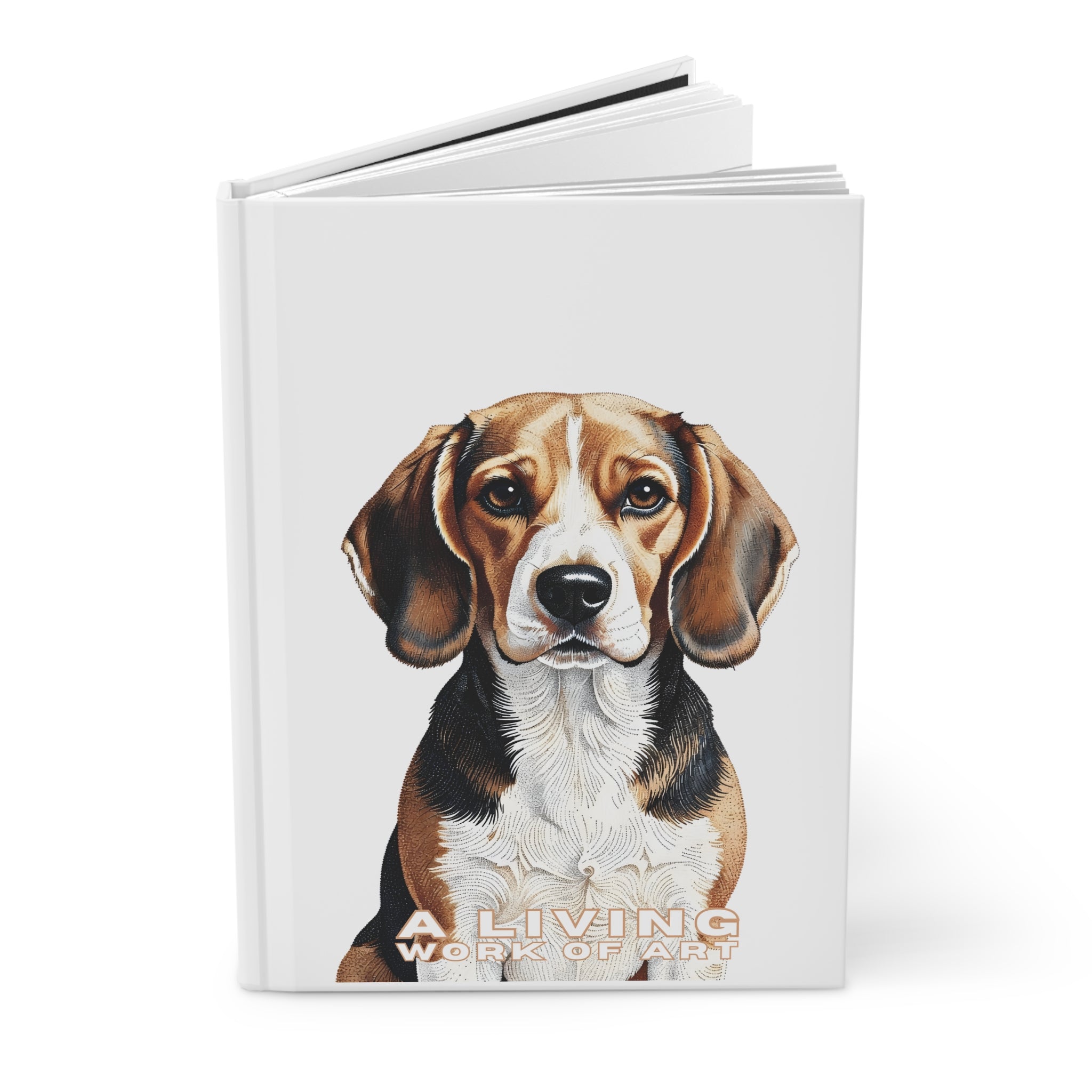 Beagle Notebook | Living Work of Art Collection | Pointillism Style