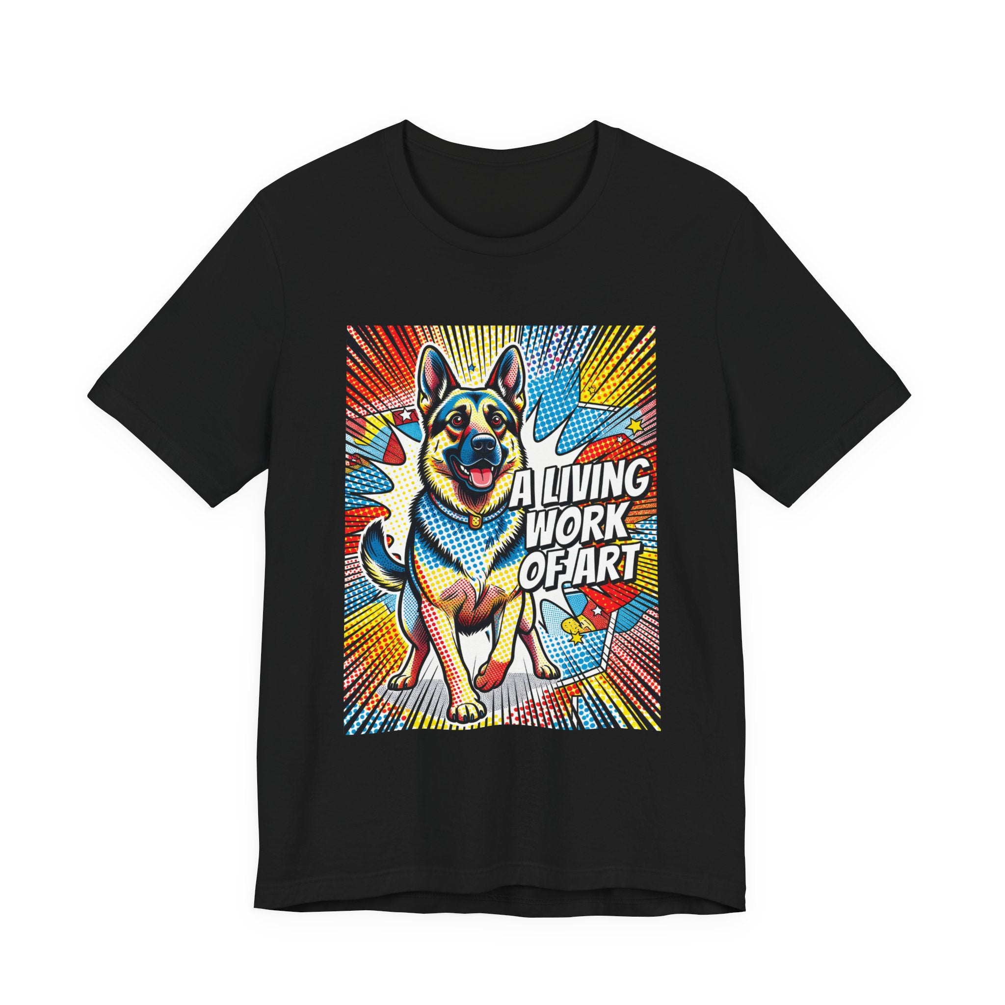 German Shepherd T Shirt | Living Work of Art Collection | Pop Art