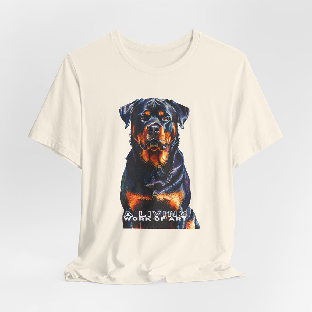 Rottweiler T Shirt | Living Work of Art Collection | Pointillism Style