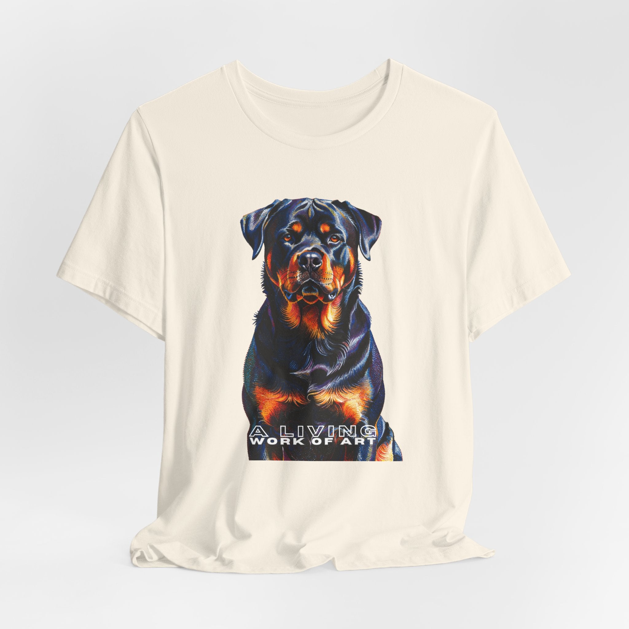 Rottweiler T Shirt | Living Work of Art Collection | Pointillism Style