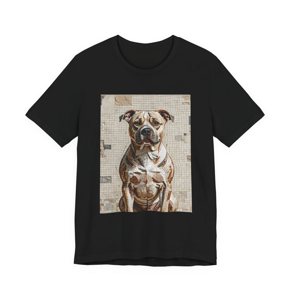 Staffordshire Bull Terrier T Shirt | Living Work of Art Collection | Mosaic Style