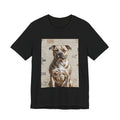 Staffordshire Bull Terrier T Shirt | Living Work of Art Collection | Mosaic Style