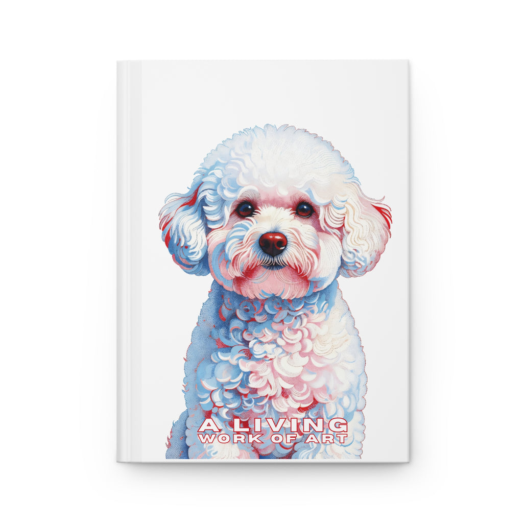 Bichon Frise Notebook | Living Work of Art Collection | Pointillism Style