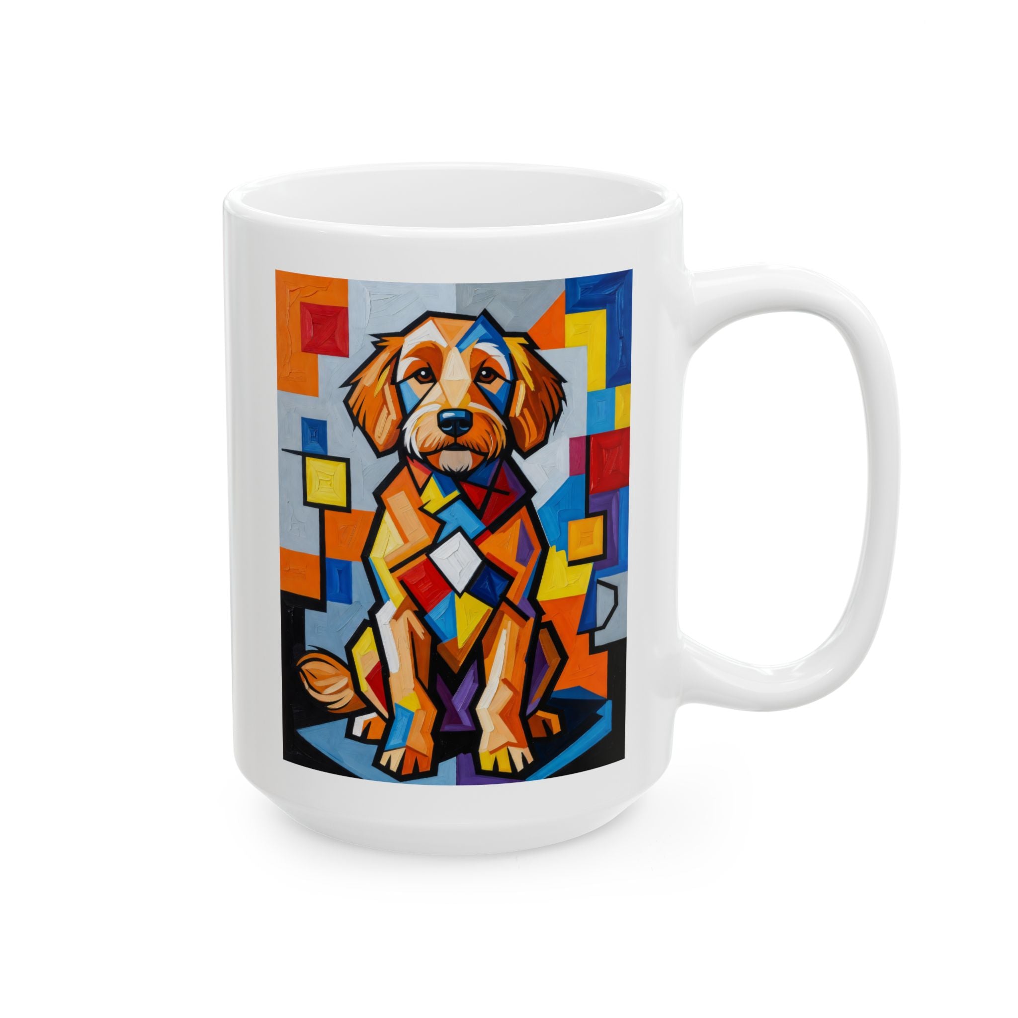 Goldendoodle Coffee Mug | Living Work of Art Collection | Cubist Style