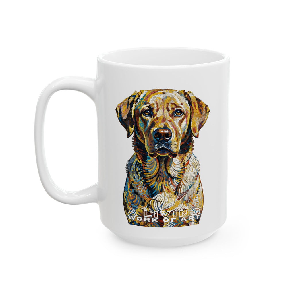 Labrador Retriever Coffee Mug | Living Work of Art Collection | Pointillism Style