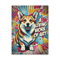 Pembroke Corgi Canvas Wall Art | Living Work of Art Collection | Pop Art Print
