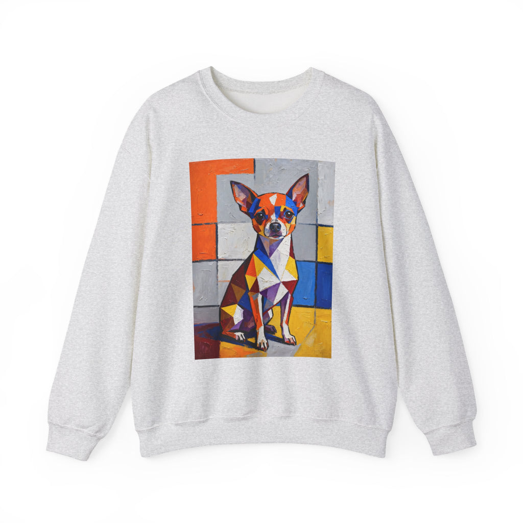 Chihuahua Sweatshirt | Living Work of Art Collection | Cubist Style