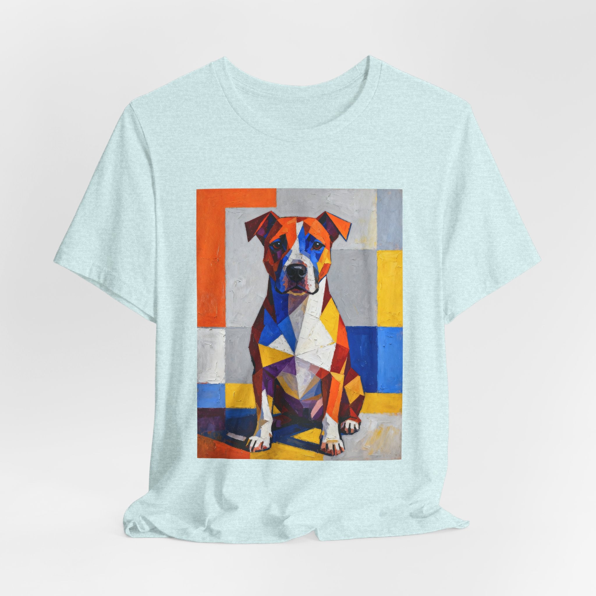 Staffordshire Bull Terrier T Shirt | Living Work of Art Collection | Cubist Style