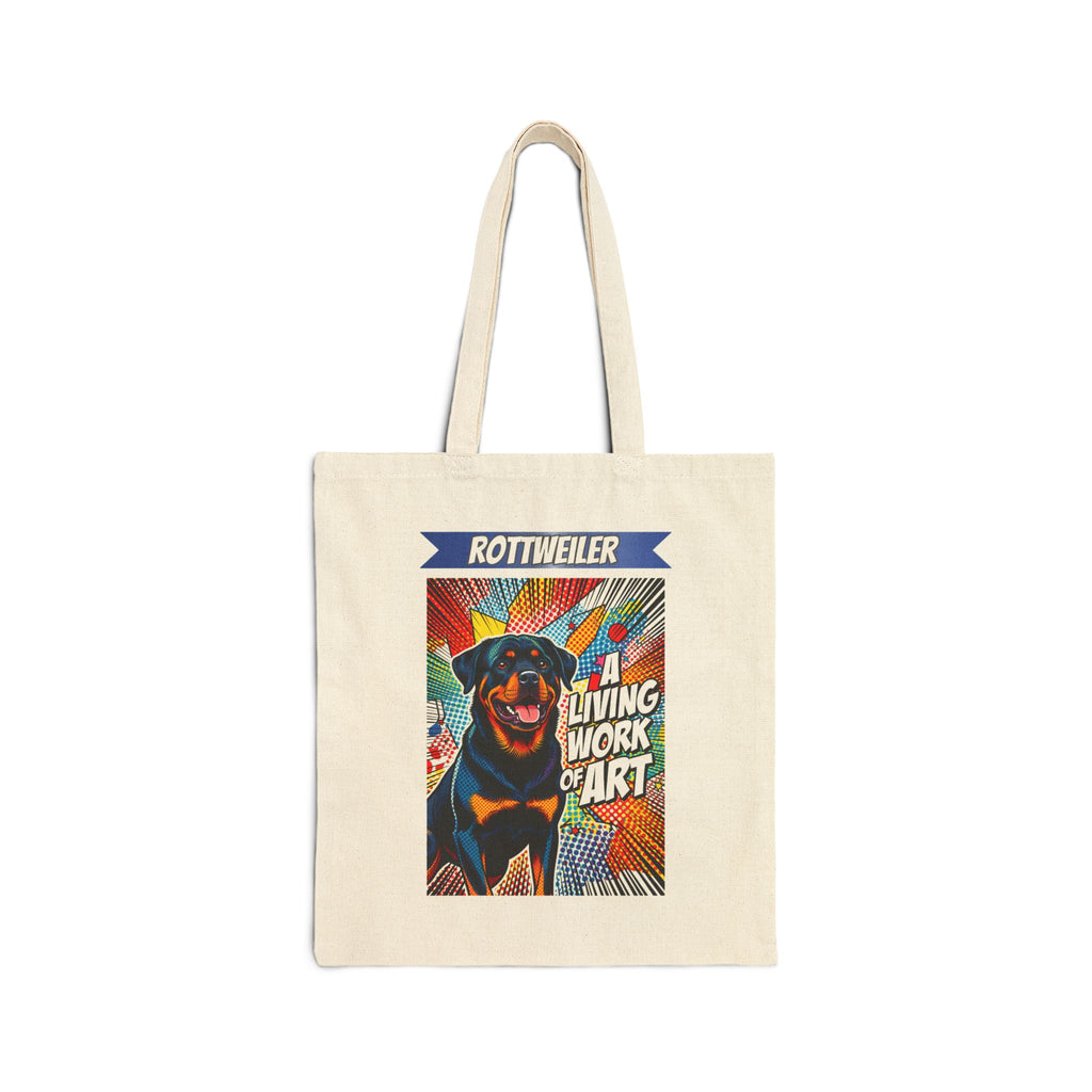 Rottweiler Tote Bag | Living Work of Art Collection | Pop Art
