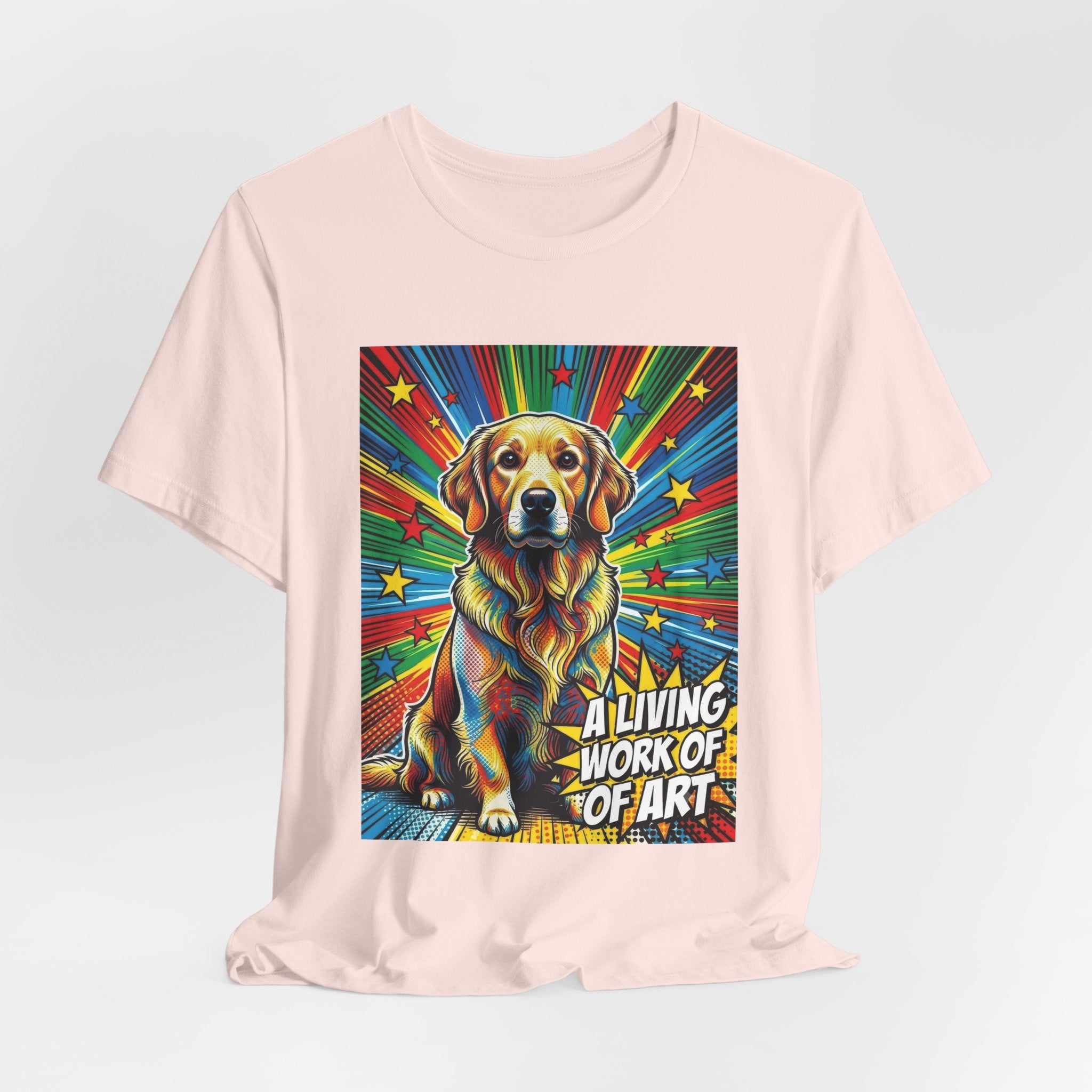 Golden Retriever T Shirt | Living Work of Art Collection | Pop Art