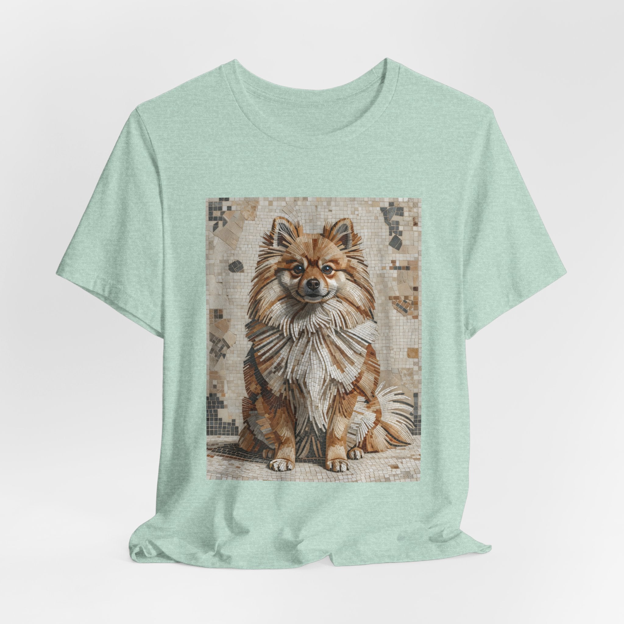 Pomeranian T Shirt | Living Work of Art Collection | Mosaic Style