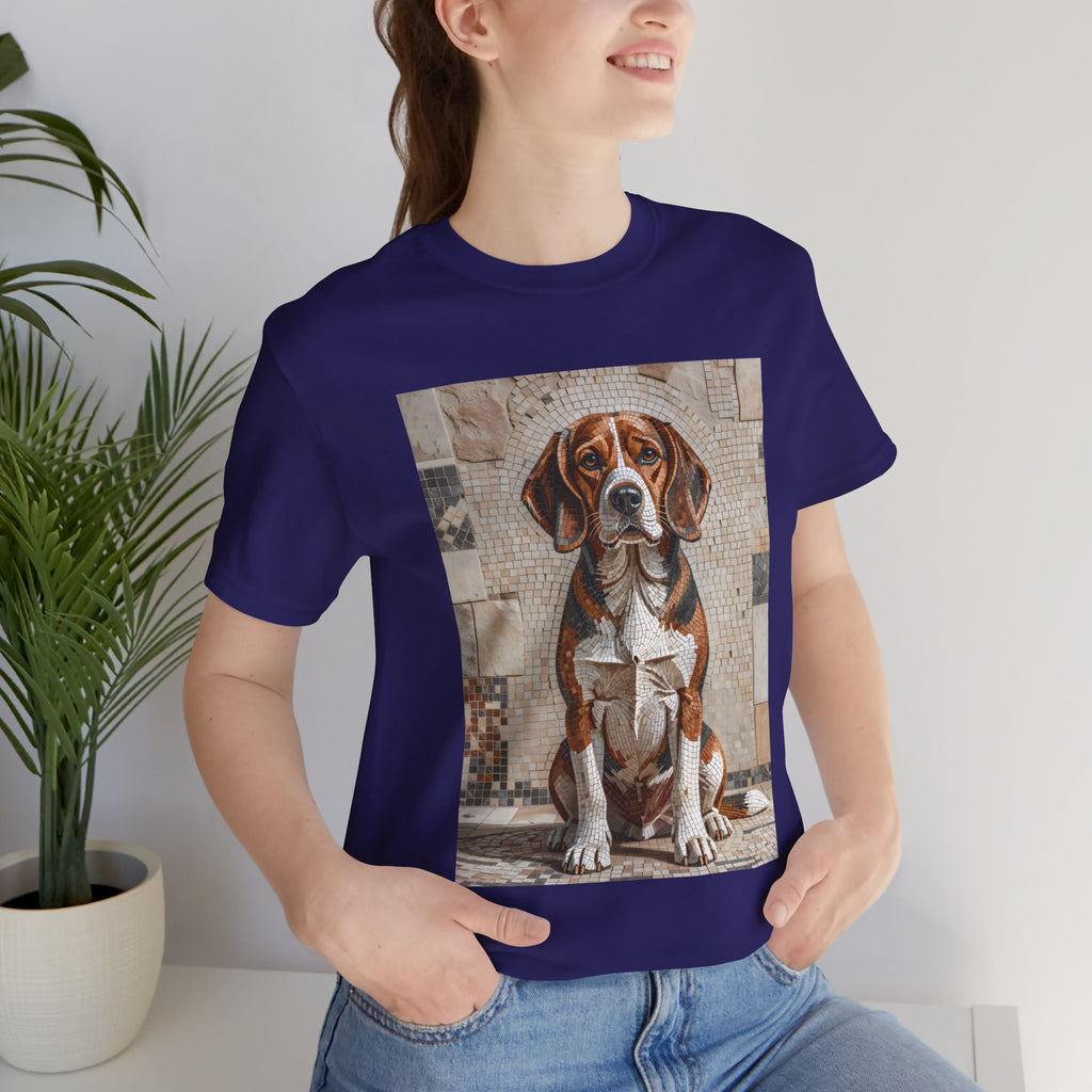 Beagle T Shirt | Living Work of Art Collection | Mosaic Style