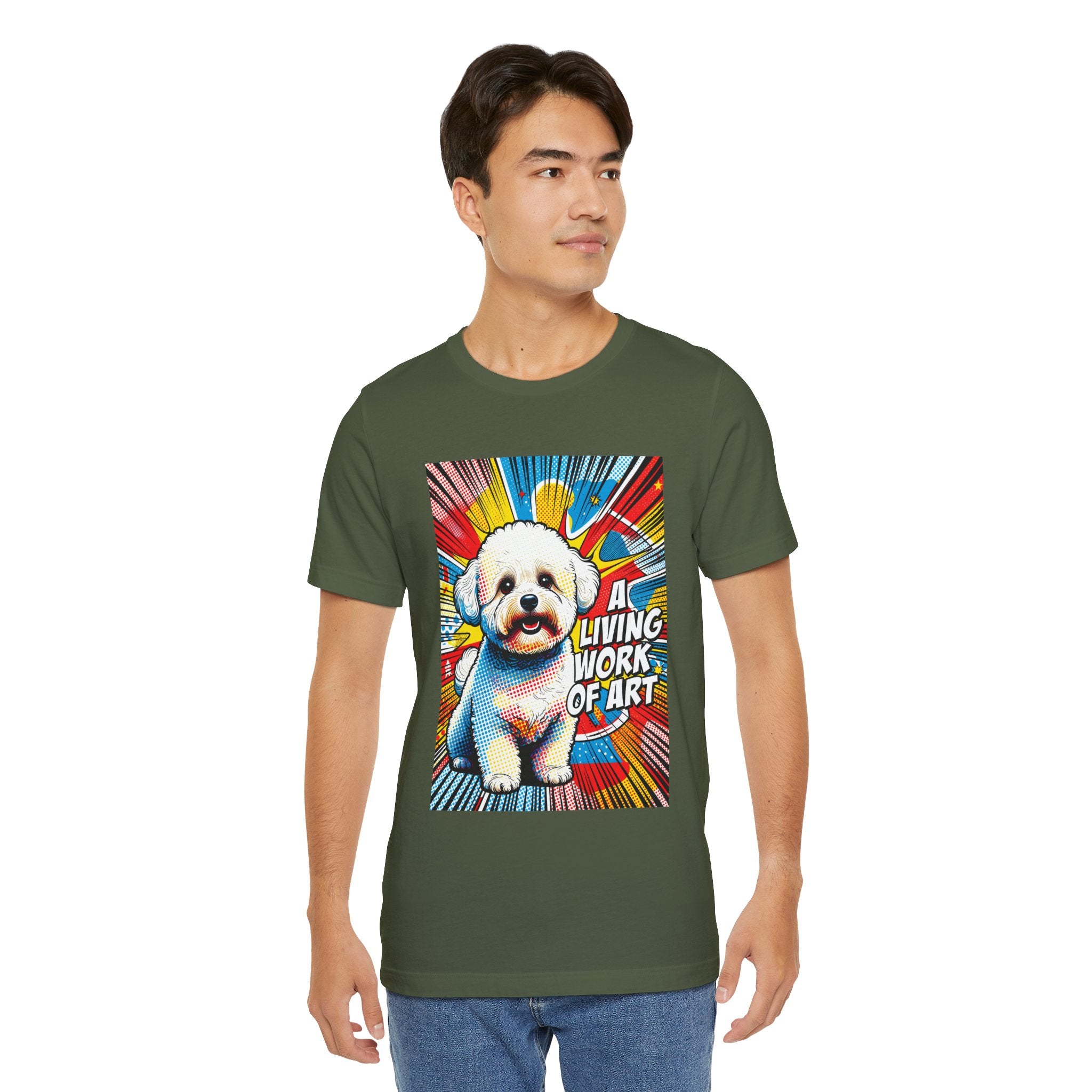 Bichon Frise T Shirt | Living Work of Art Collection | Pop Art