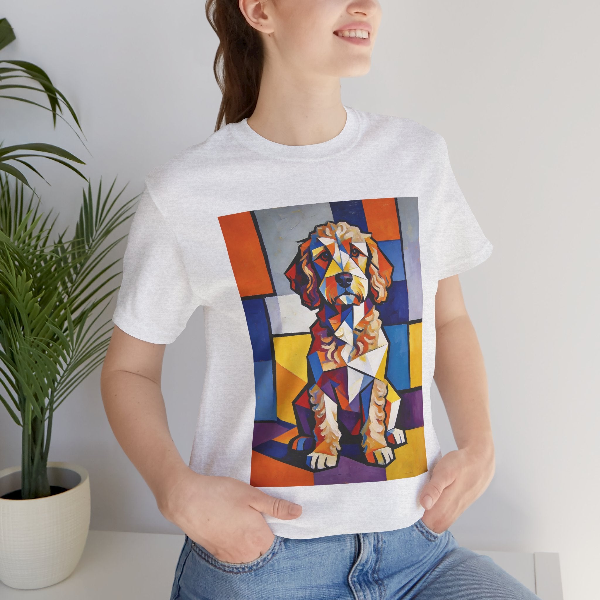 Cockapoo T Shirt | Living Work of Art Collection | Cubist Style