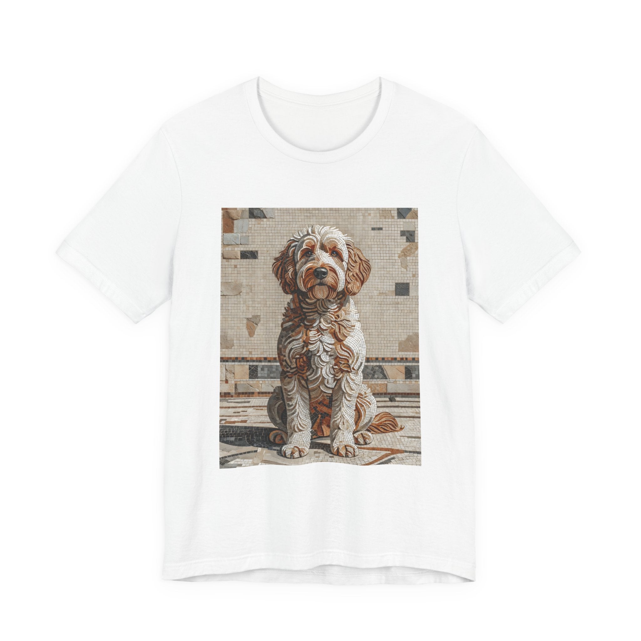 Labradoodle T Shirt | Living Work of Art Collection | Mosaic Style